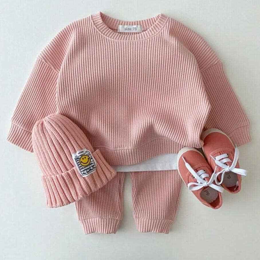 Baby Cotton Tracksuit Pullover Set - Image 9
