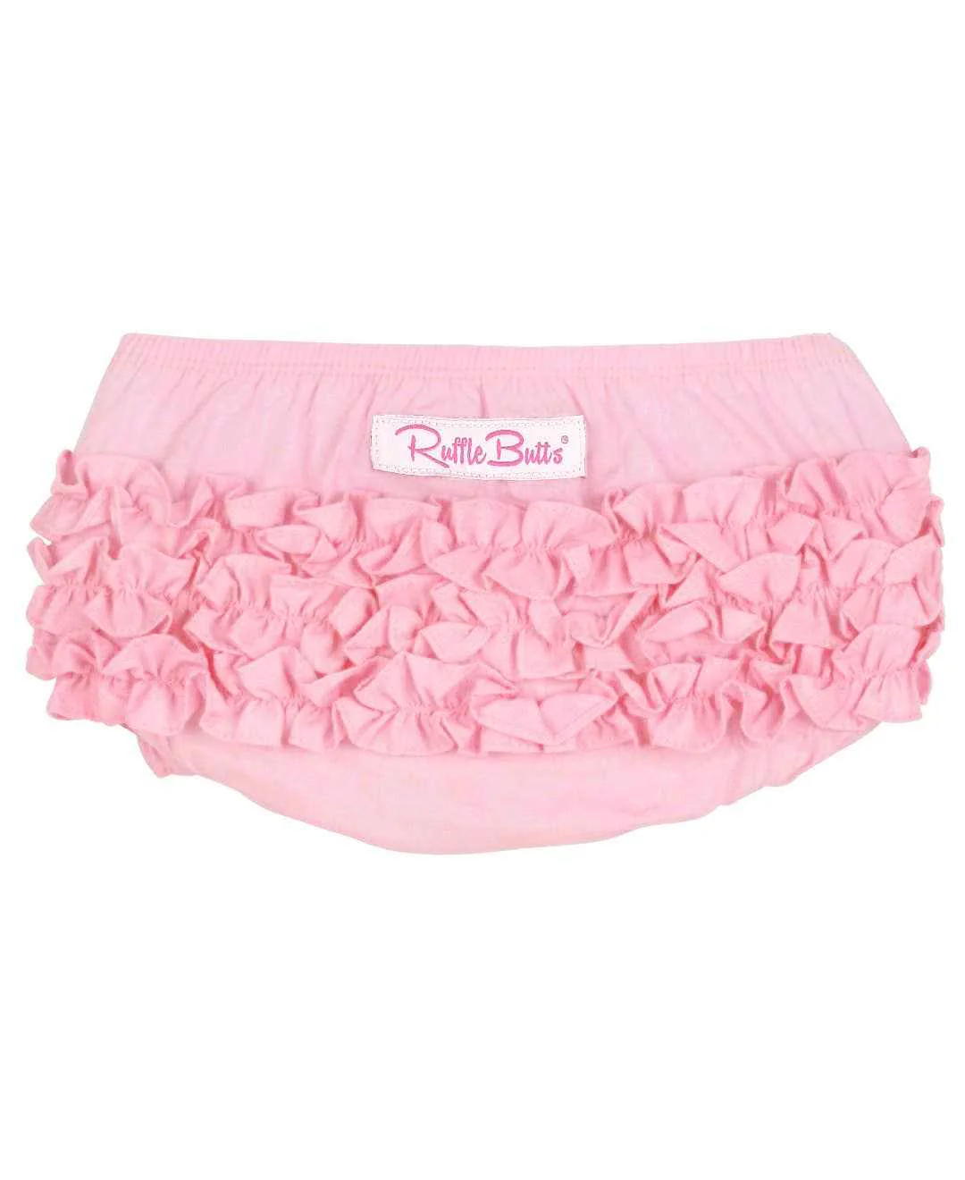 Baby Girls Baby Pink Woven Bloomer: Pink