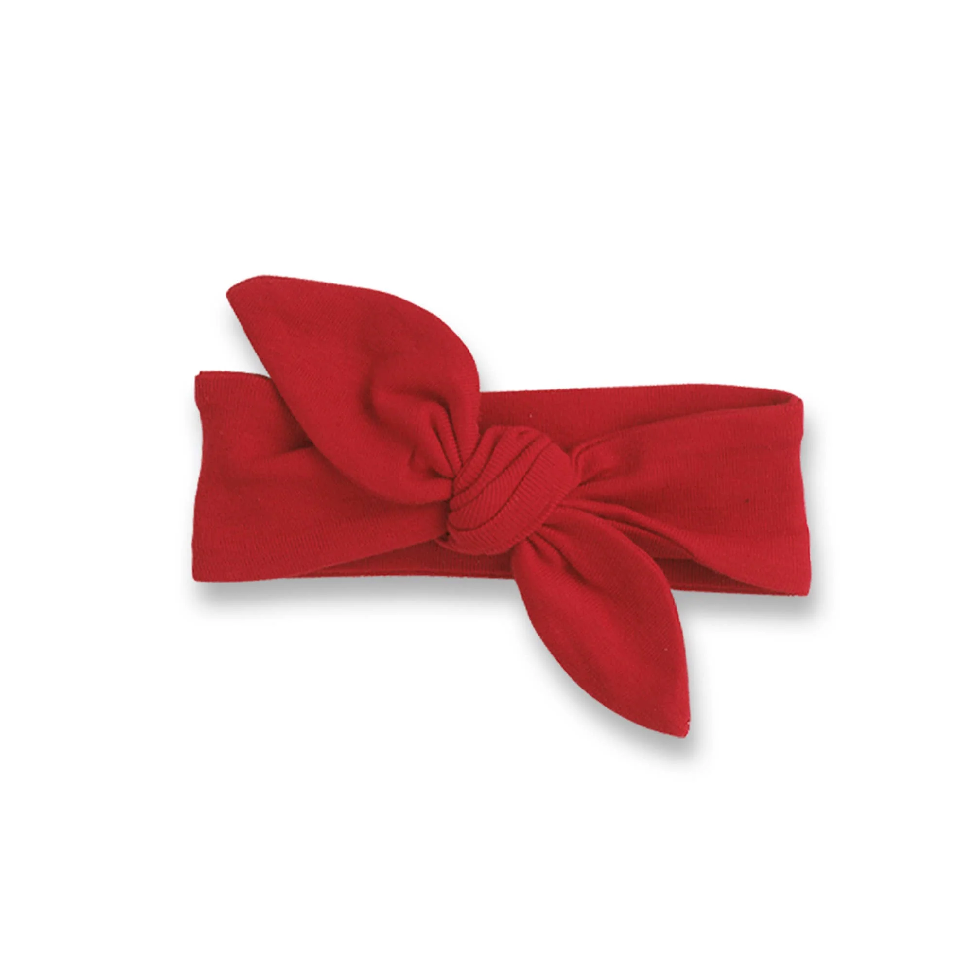 Baby Girl's Red & Blue Cotton Headbands: Indigo Blue - Image 3