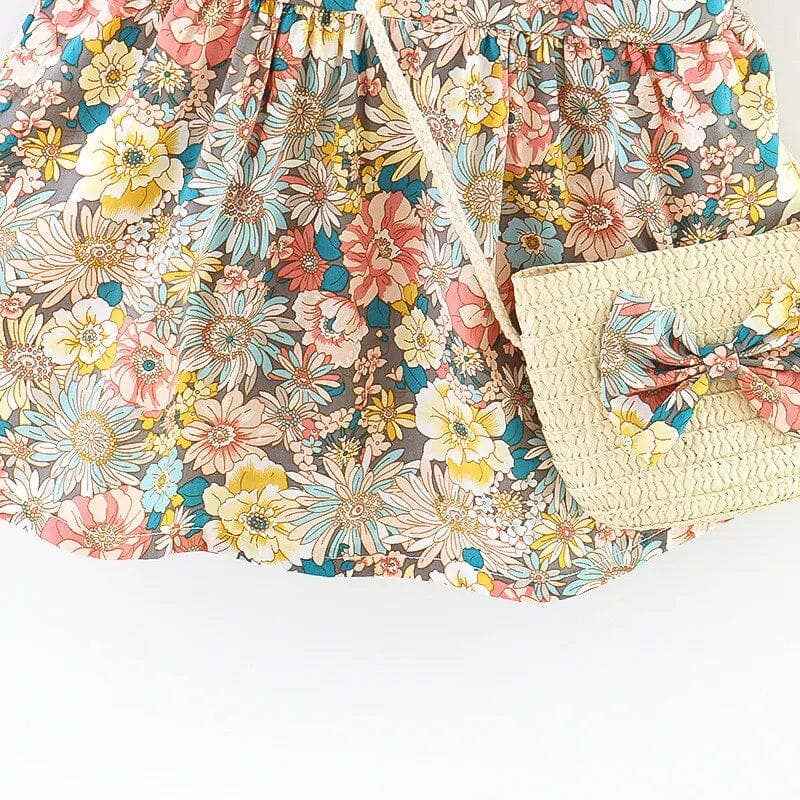 Baby Girl's Summer Dress Floral Yellow - Image 4