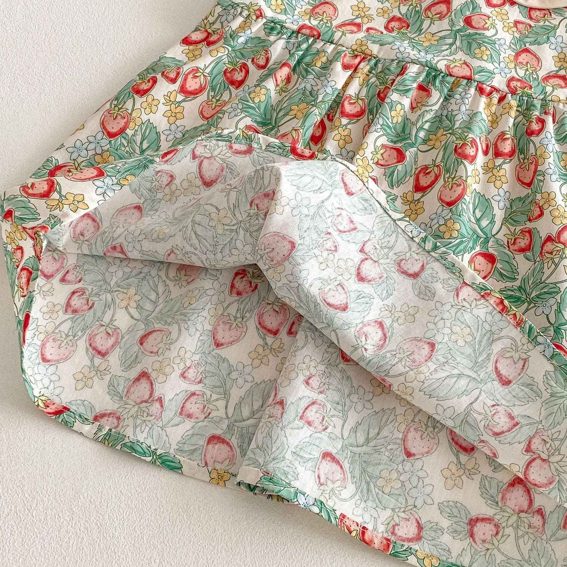 Baby & Kids Strawberry Princess Sundress: Green - Image 10
