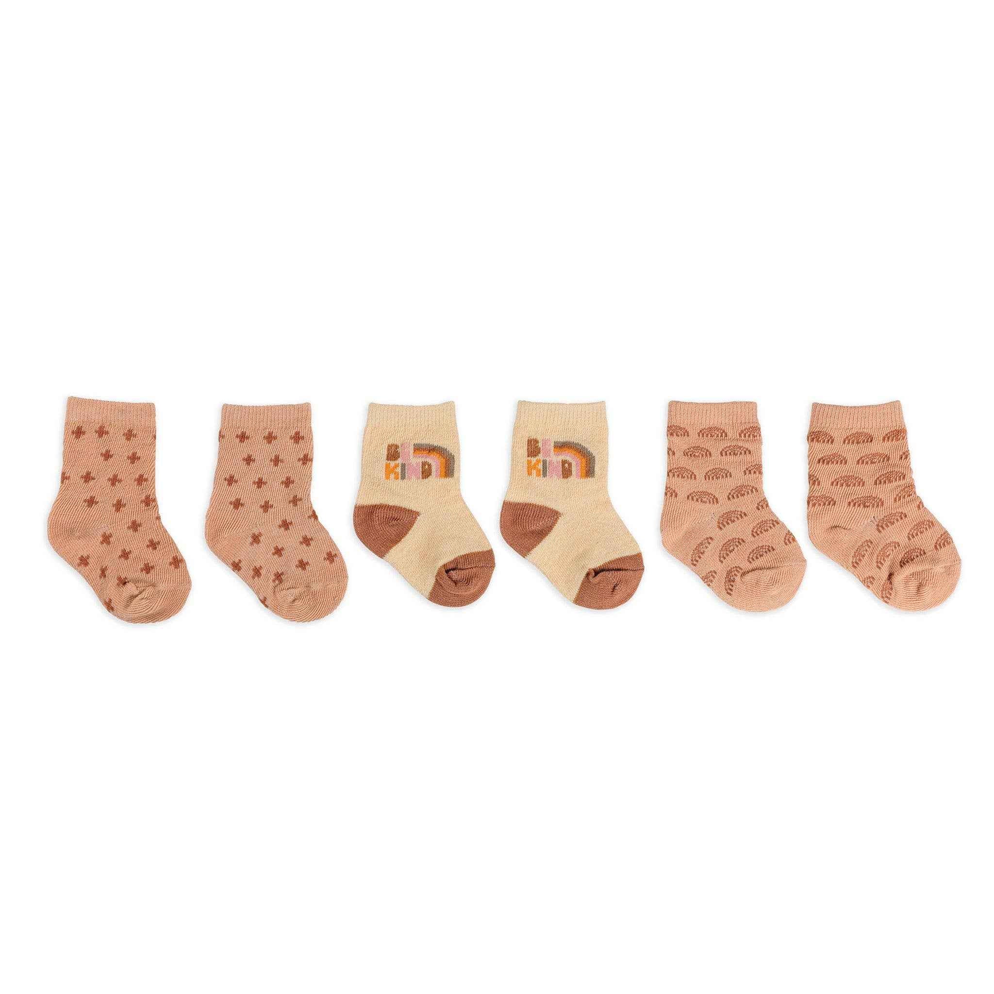 Baby Socks Trio Be Kind Rainbows - Image 2