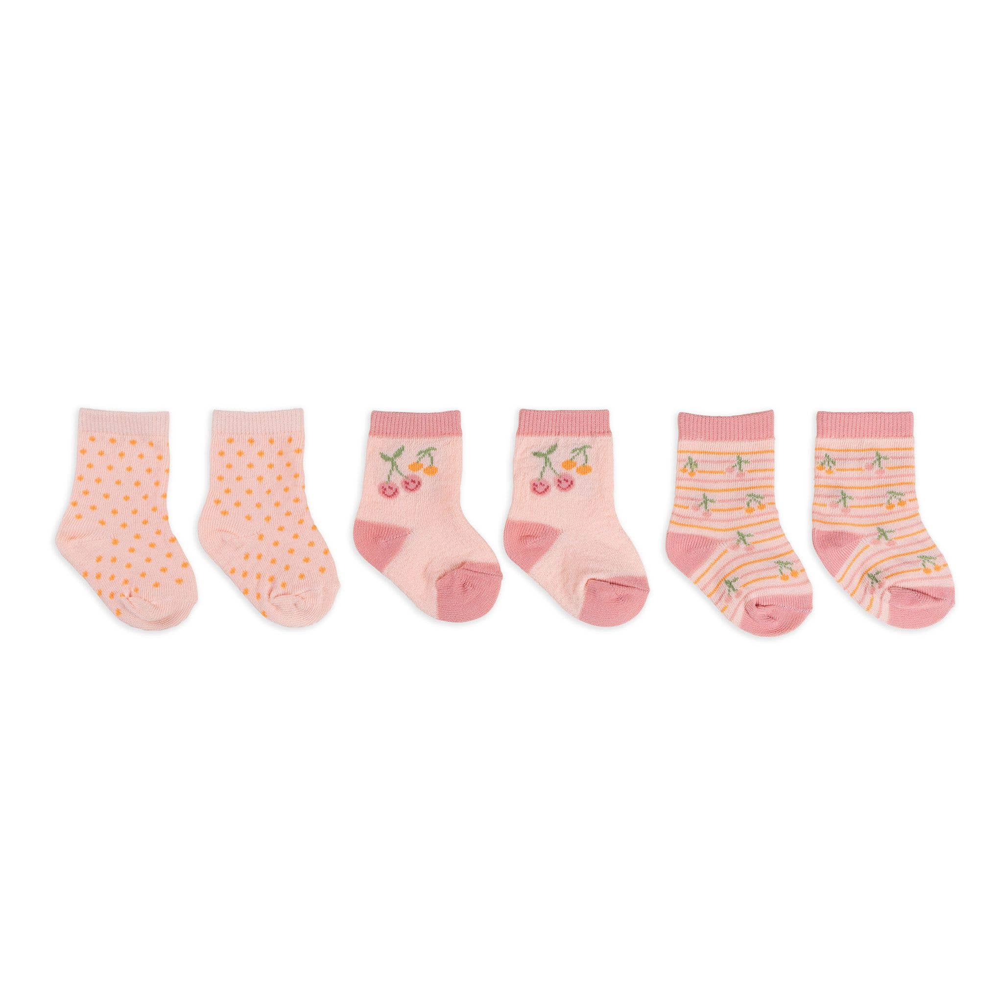 Baby Socks Trio Cherry Cute - Image 2