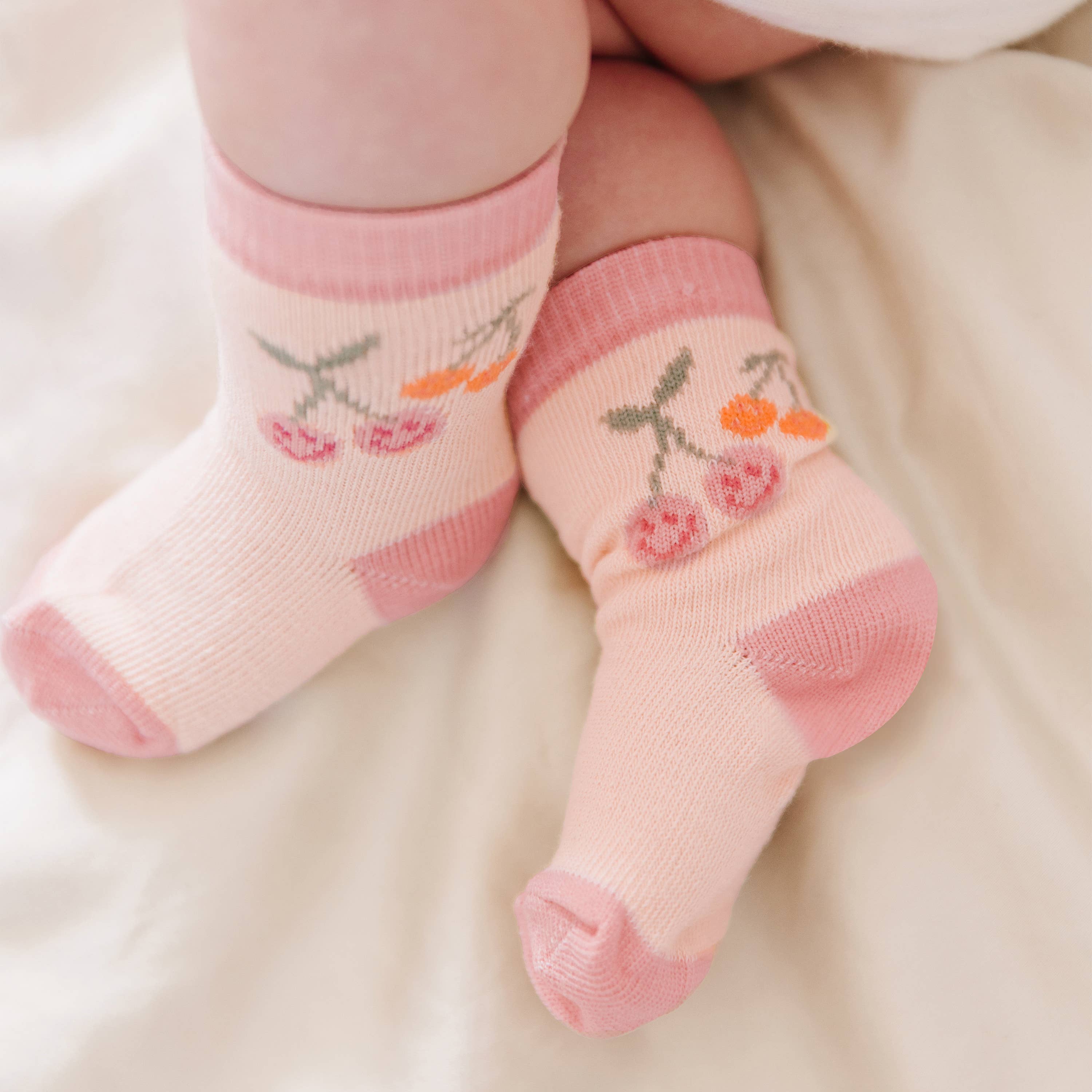Baby Socks Trio Cherry Cute - Image 4