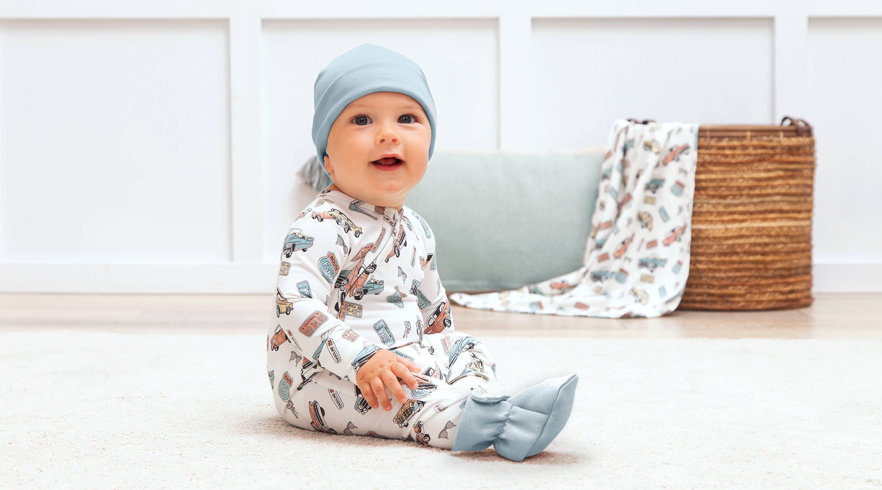 Baby Zipper Romper – Route 66 Classic - Image 2
