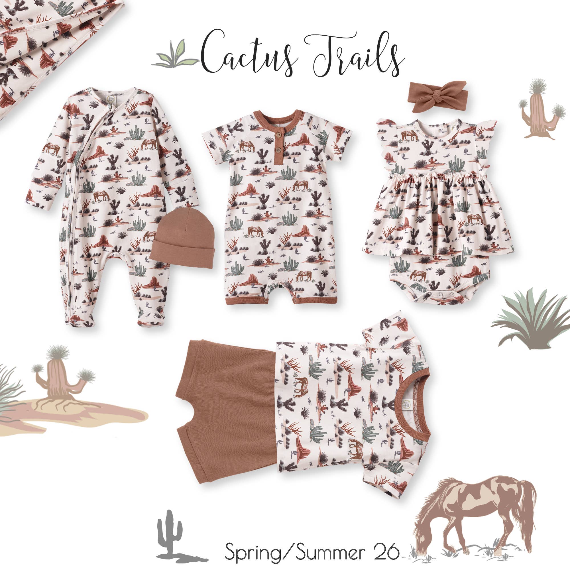 Soft Bamboo Cactus Trails Pajamas - Image 3