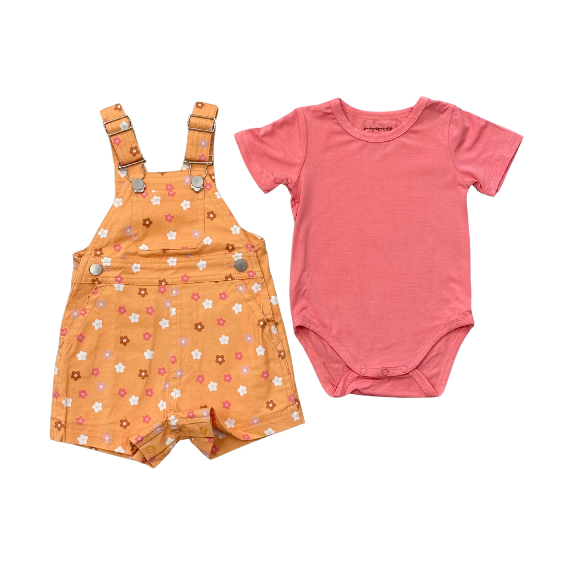 Cotton Overalls Set: Baseball / 6-12M - Image 3