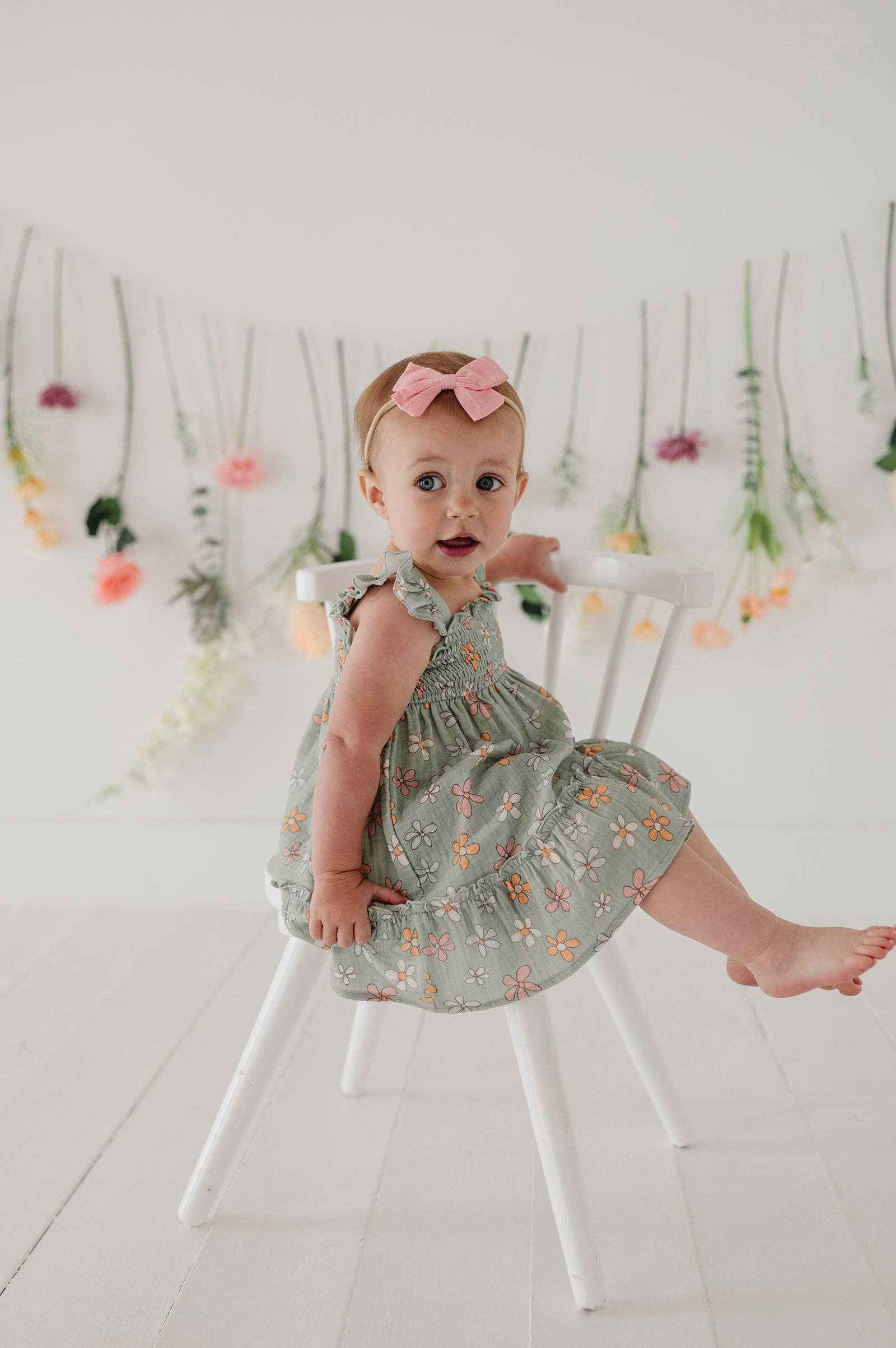 Flutter Dress Set: Sketched Daisy / 3-6M - Image 9