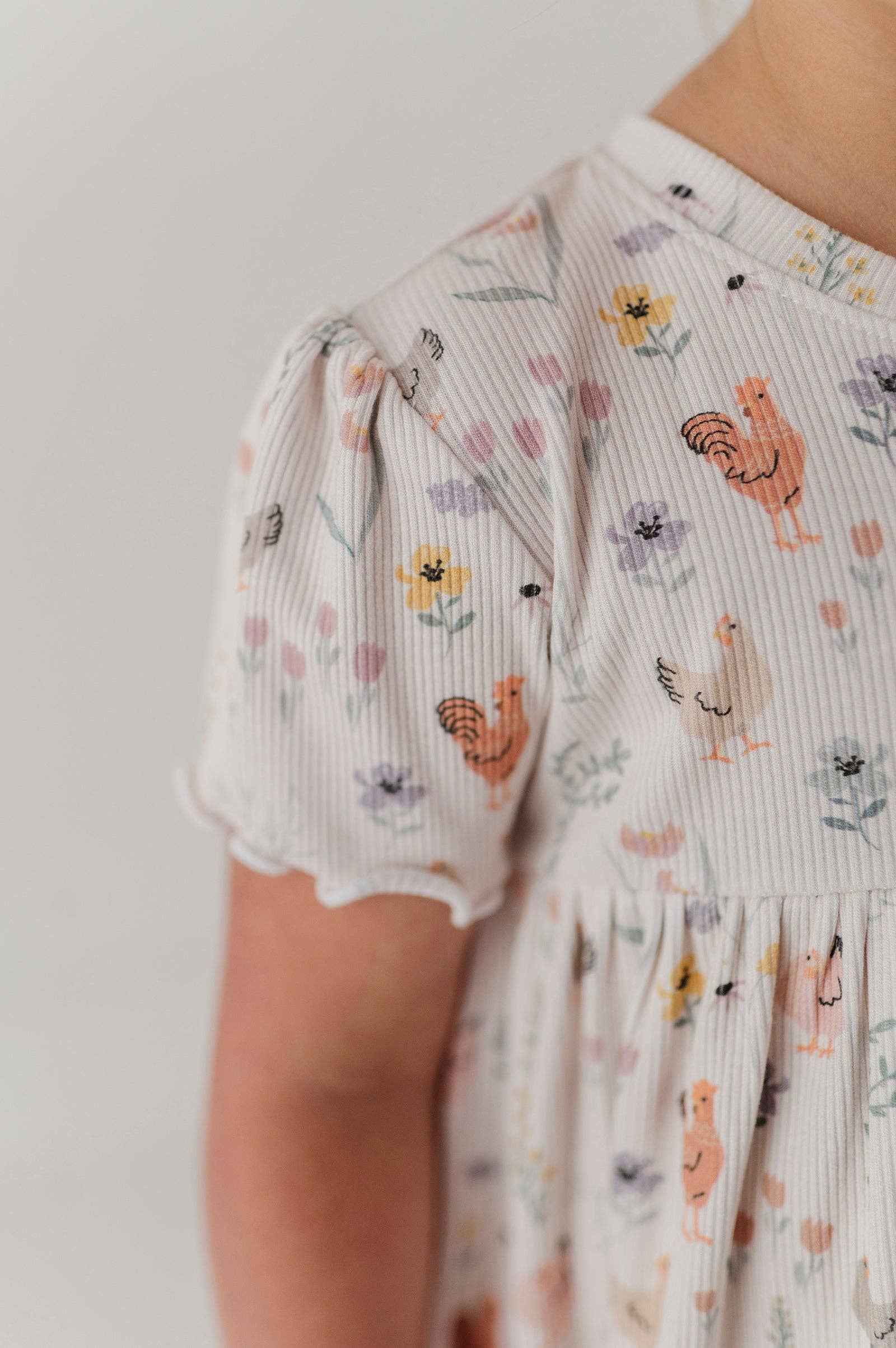 Girl's Babydoll Set: Floral Chickens / 6-12M - Image 8