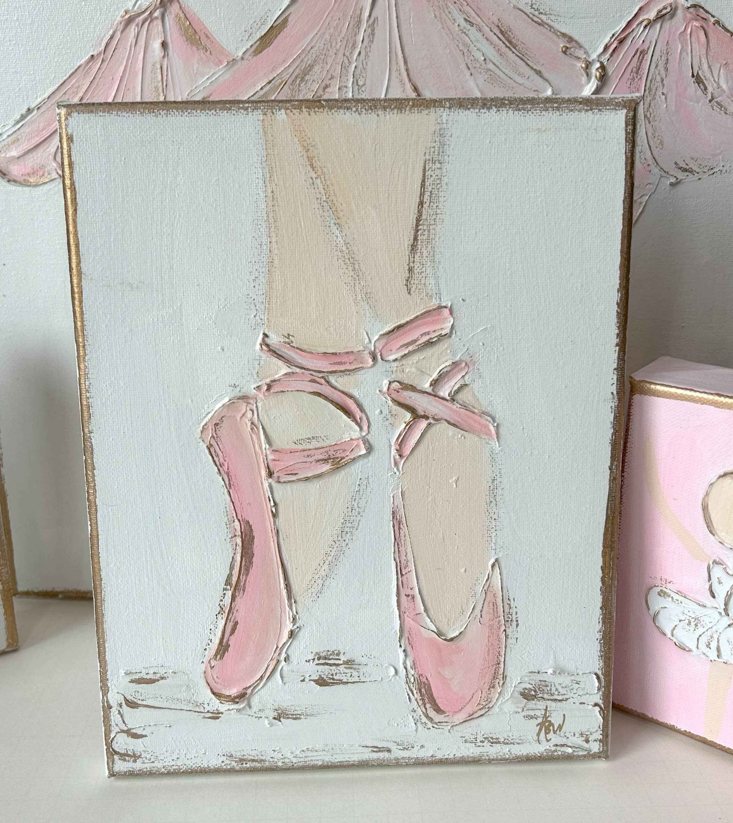 Ballet Slippers on Canvas - Image 2
