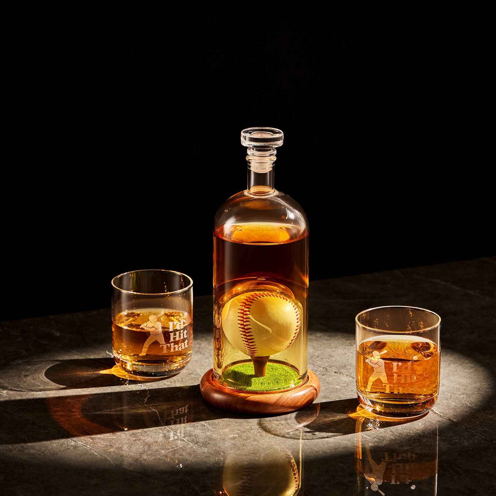 Baseball Whiskey Decanter Set - Image 7