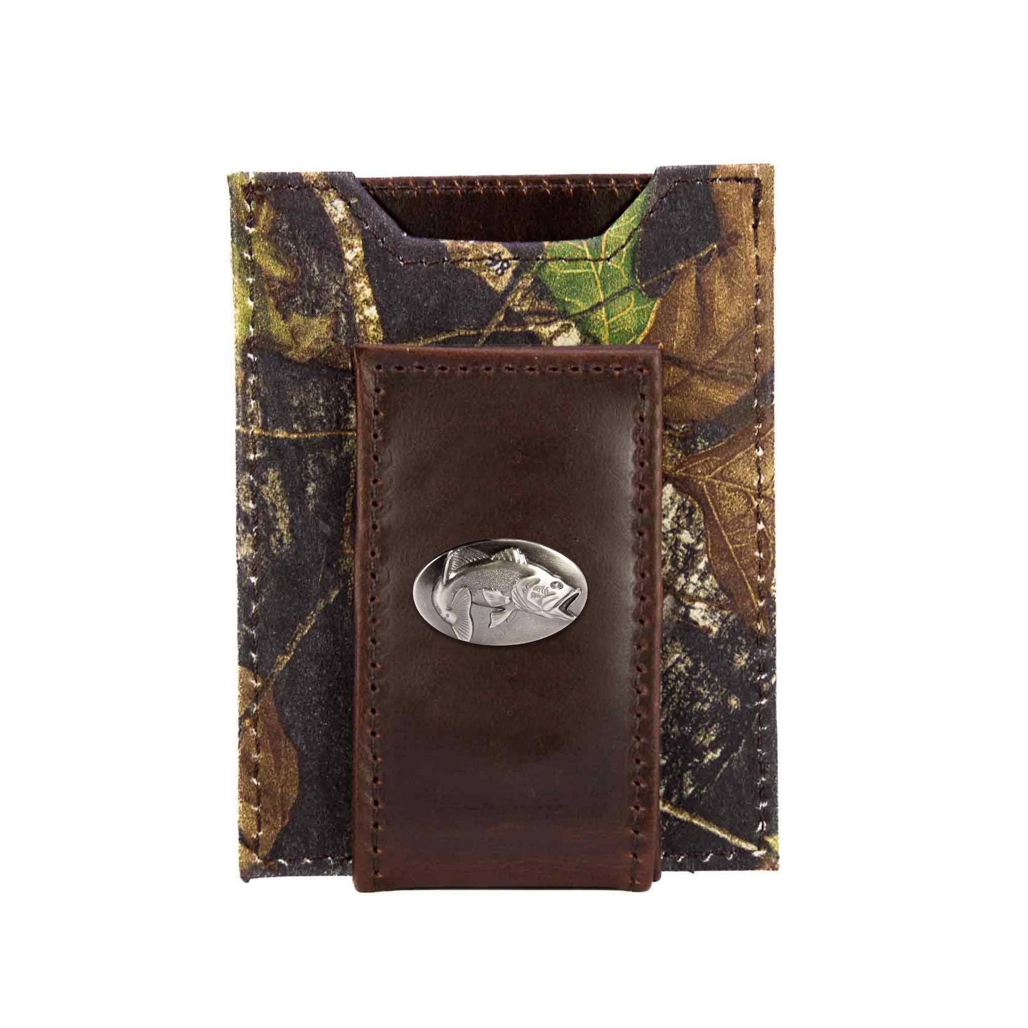 Bass Magnetic Leather Slim Wallet: Crazyhorse Brown - Image 3