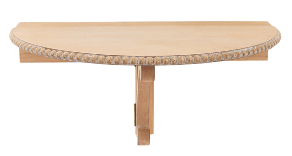 Beaded Edge Round Wall Shelf