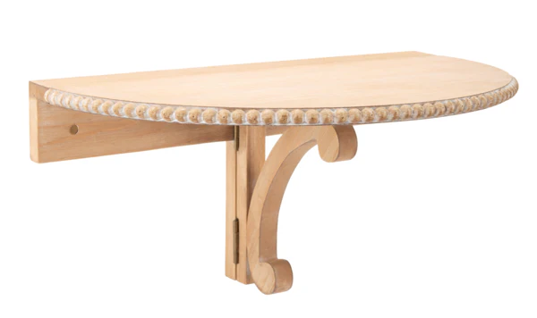 Beaded Edge Round Wall Shelf - Image 2