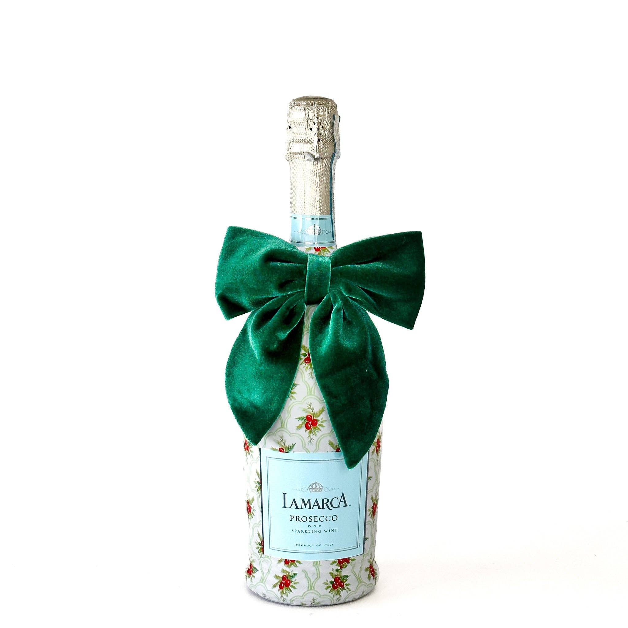 Beau Bottles Green Velvet Bottle Bow - Image 4