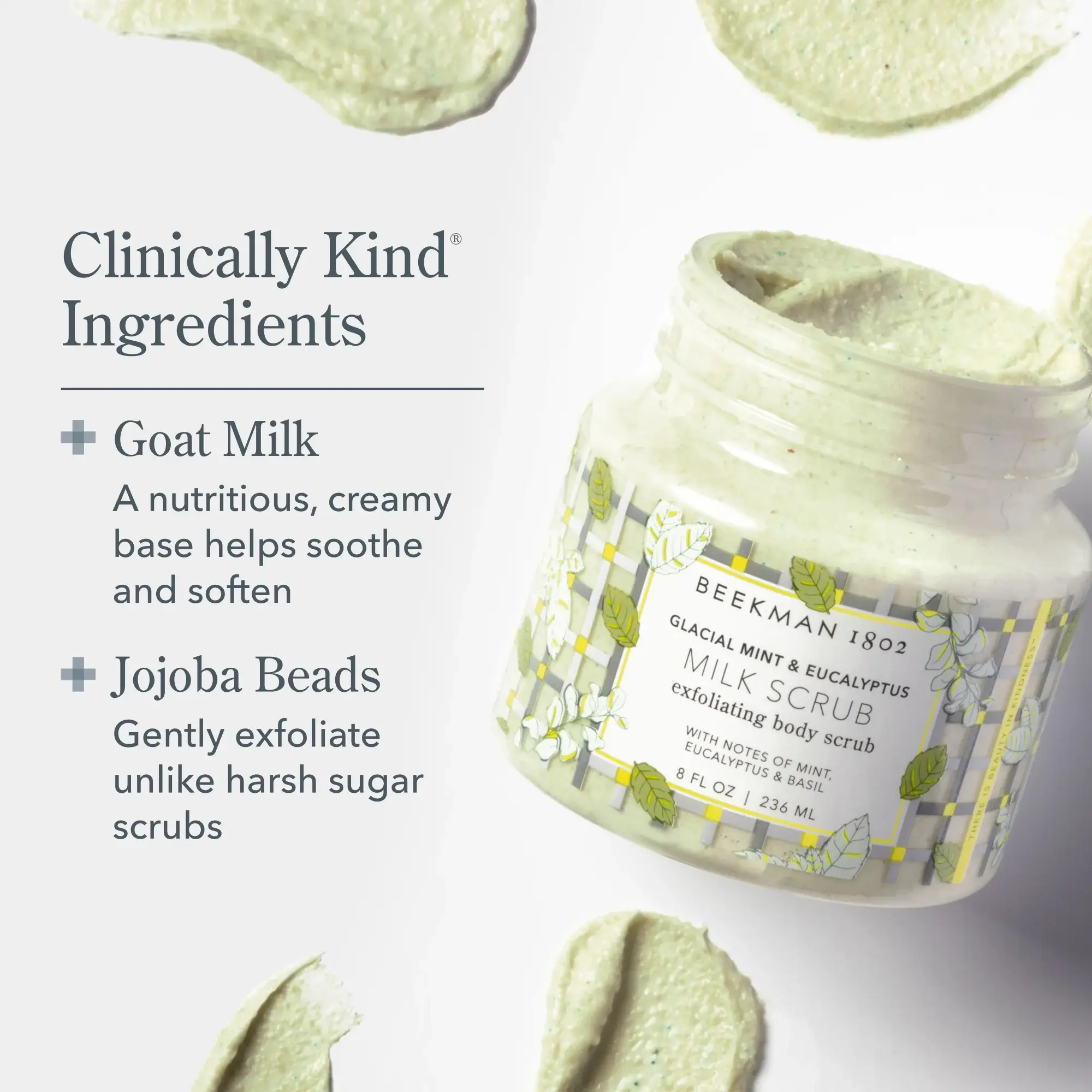 Glacial Mint & Eucalyptus Milk Scrub Exfoliating Body Scrub - Image 3