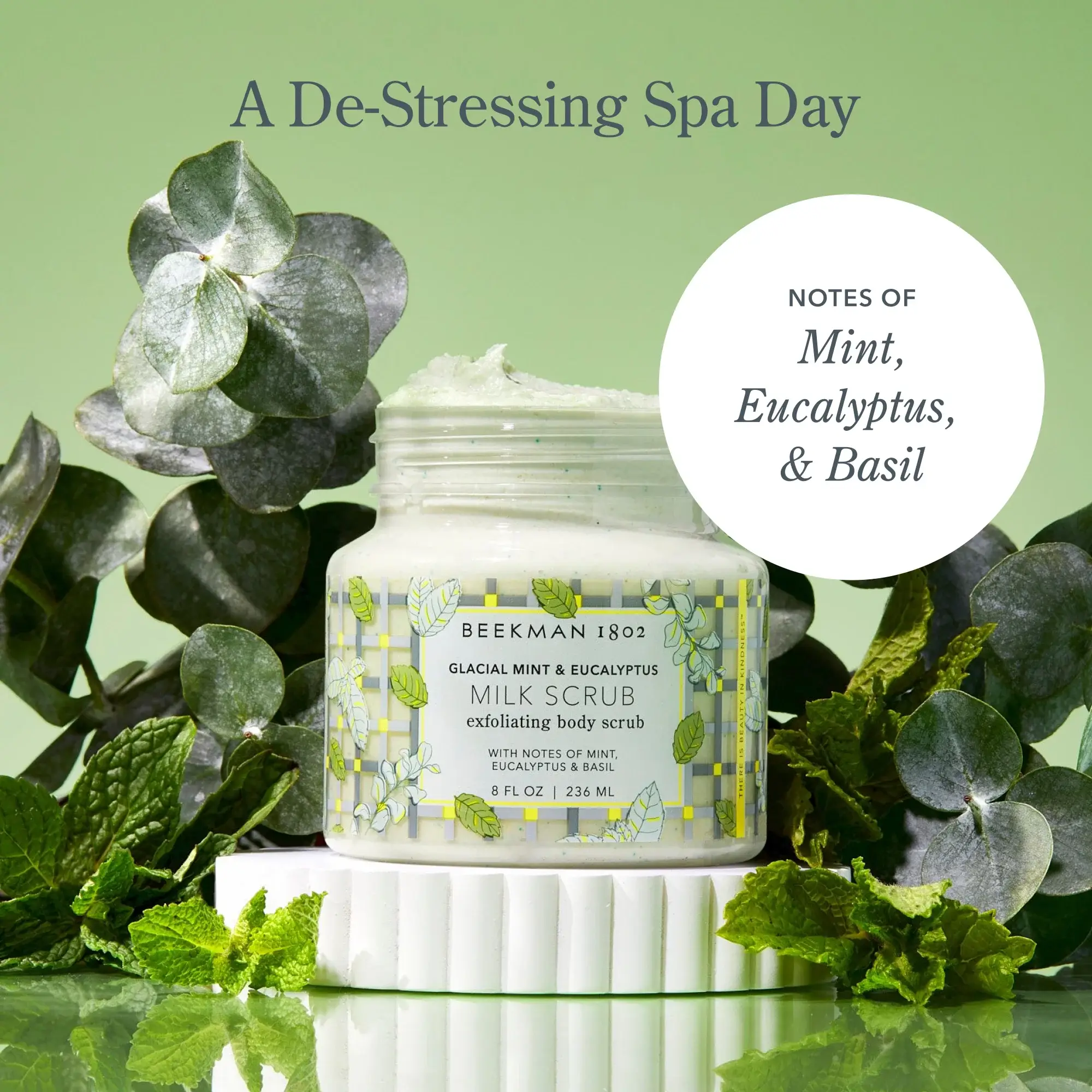 Glacial Mint & Eucalyptus Milk Scrub Exfoliating Body Scrub - Image 4
