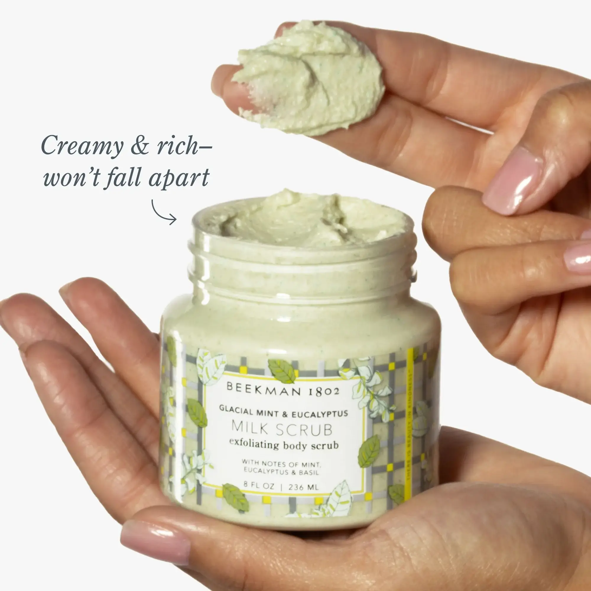 Glacial Mint & Eucalyptus Milk Scrub Exfoliating Body Scrub - Image 7