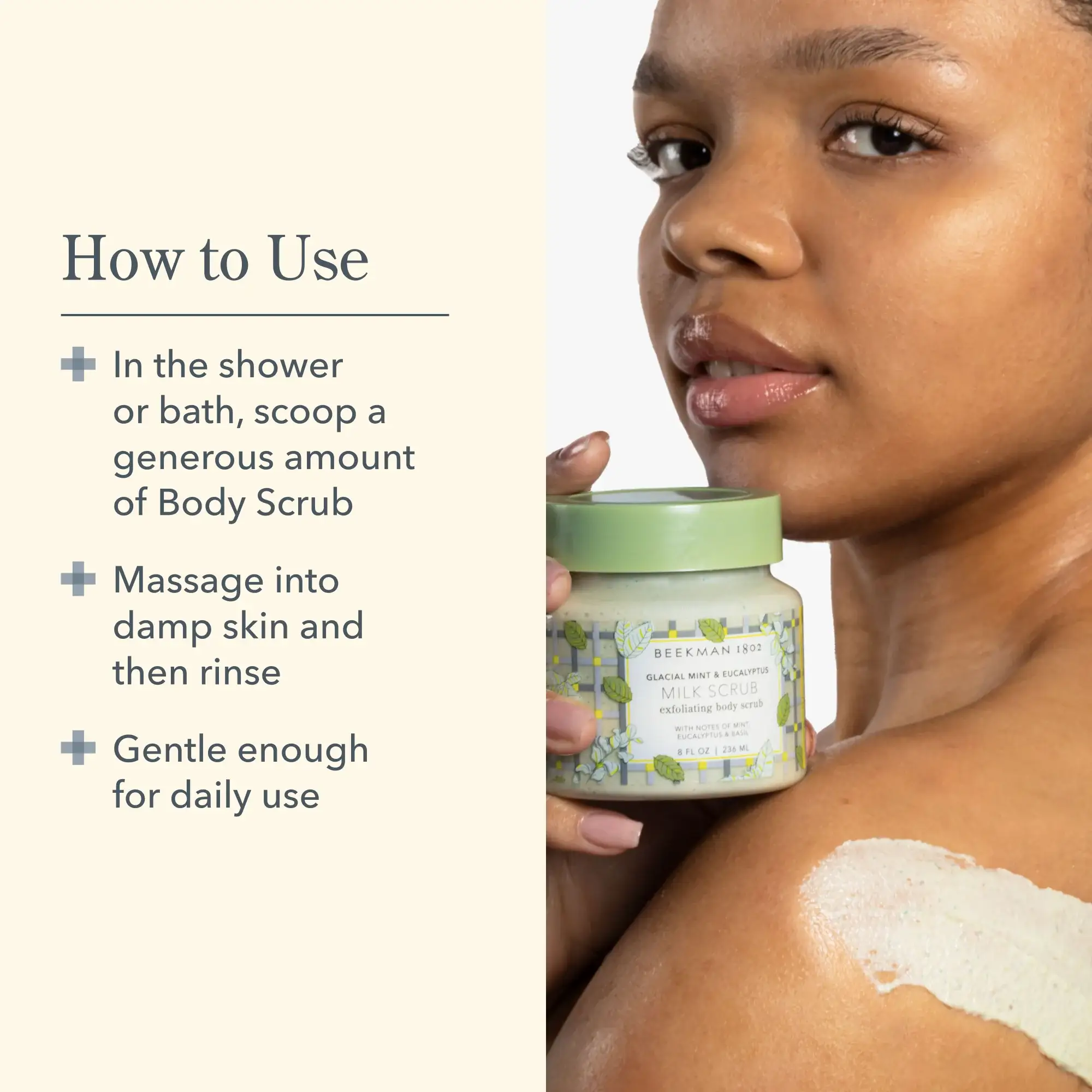 Glacial Mint & Eucalyptus Milk Scrub Exfoliating Body Scrub - Image 8