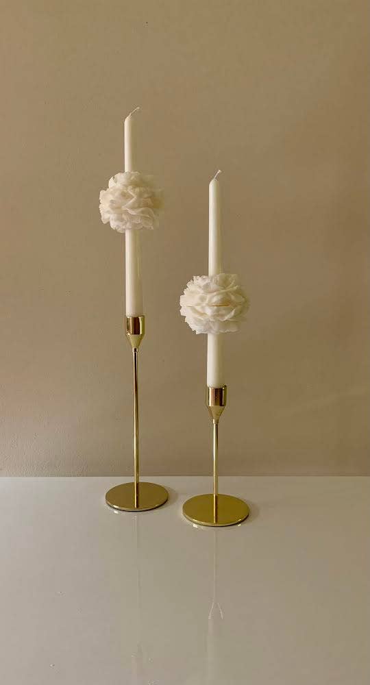 Peony Candle Flower For Candlestick / Set - Image 3