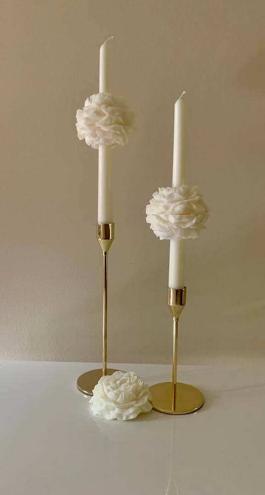 Peony Candle Flower For Candlestick / Set - Image 4