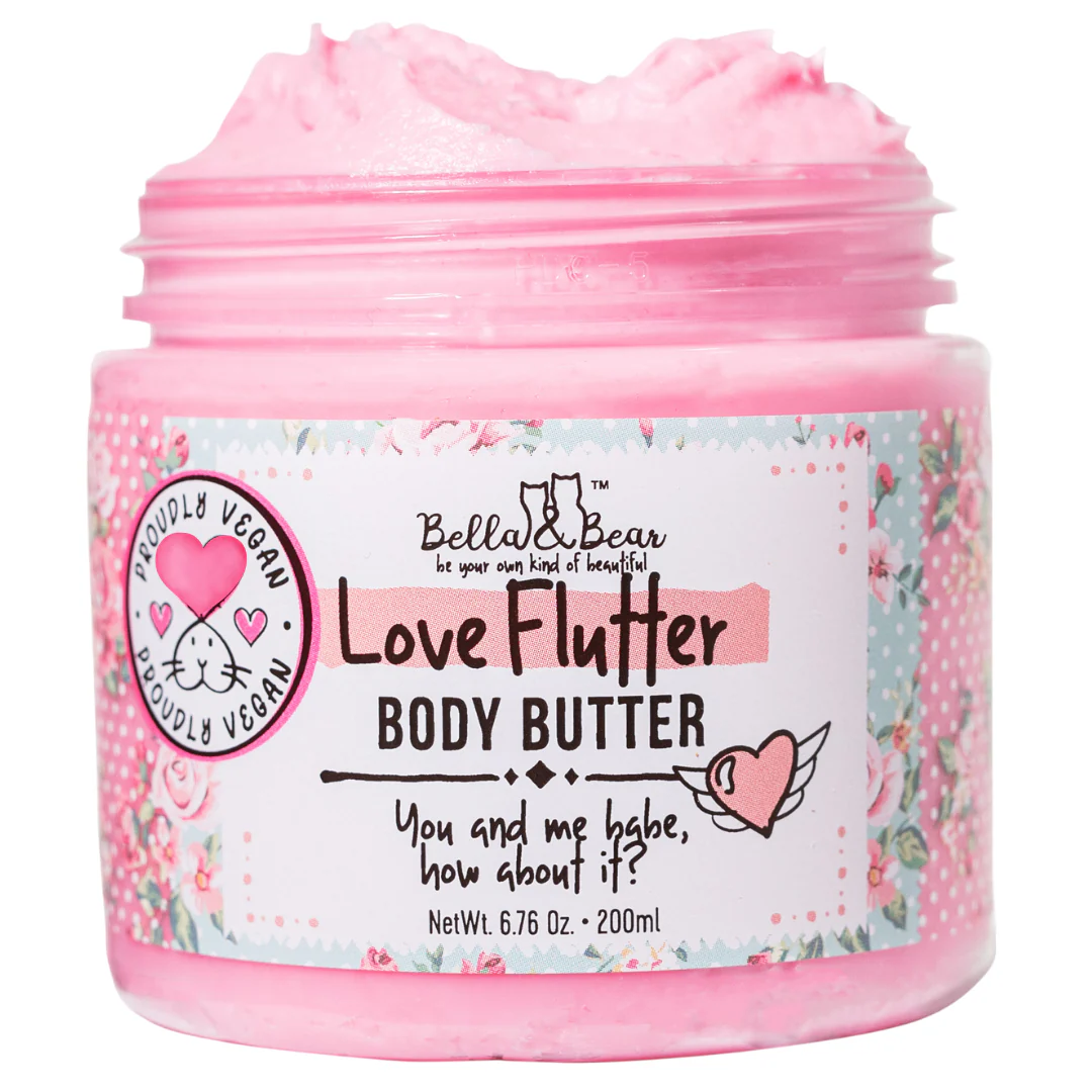 Love Flutter Gift Set | Body Scrub | Body Butter | Women - Image 6