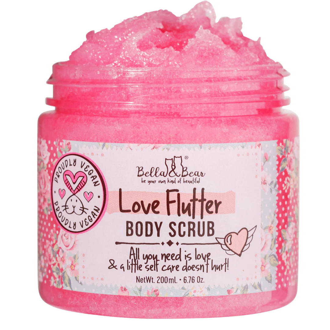 Love Flutter Gift Set | Body Scrub | Body Butter | Women - Image 7