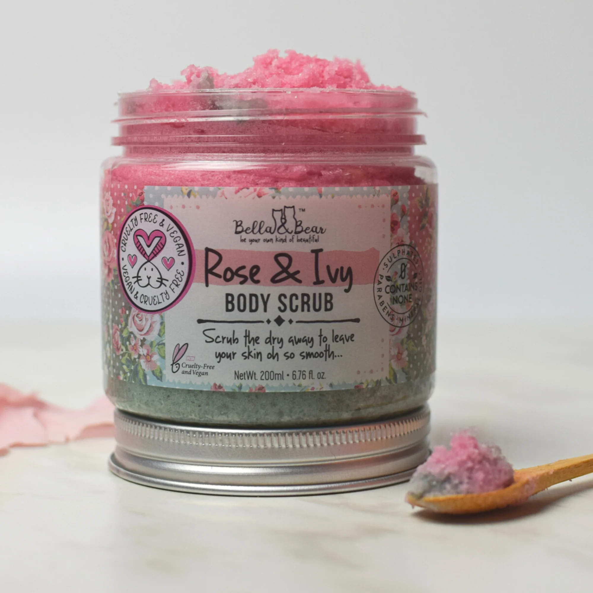 Rose & Ivy Body Scrub Exfoliator & Body Wash & Moisturizer - Image 10