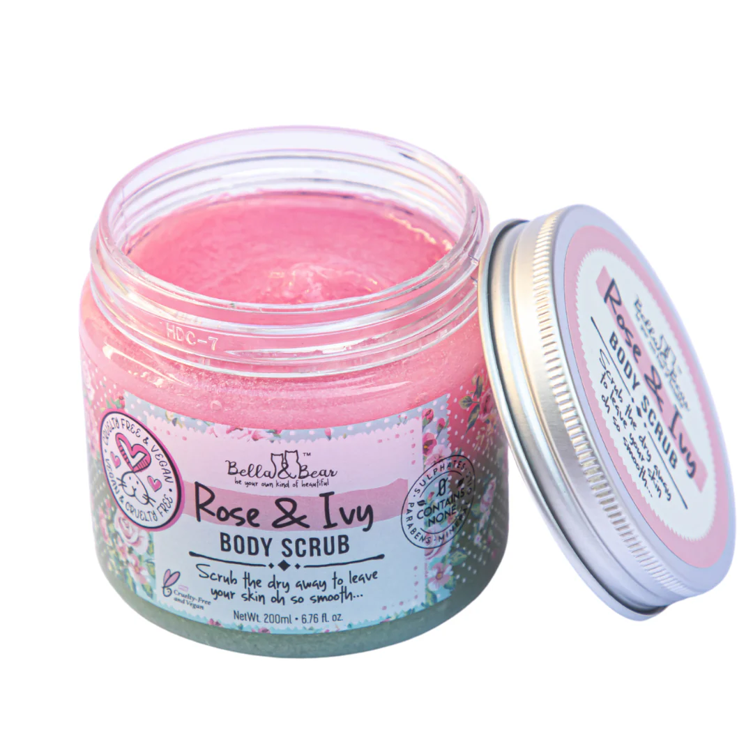 Rose & Ivy Body Scrub Exfoliator & Body Wash & Moisturizer - Image 14