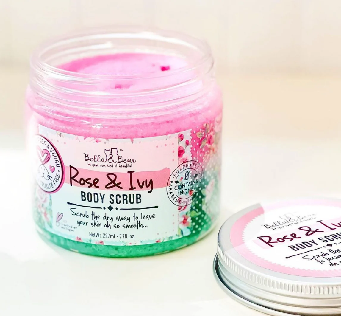Rose & Ivy Body Scrub Exfoliator & Body Wash & Moisturizer - Image 7
