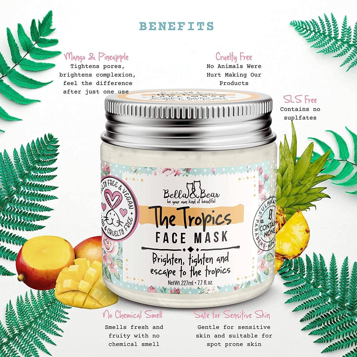 Tropics Face Mask - Vegan & Cruelty-Free Mini | Travel - Image 6
