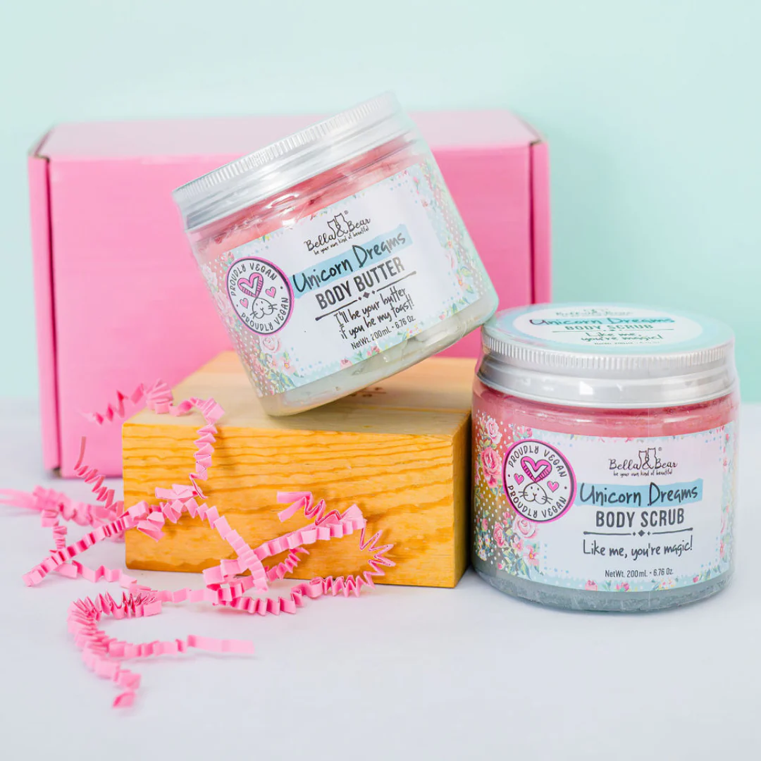 Unicorn Gift Set - 3-in-1 Body Scrub & Unicorn Body Butter - Image 3