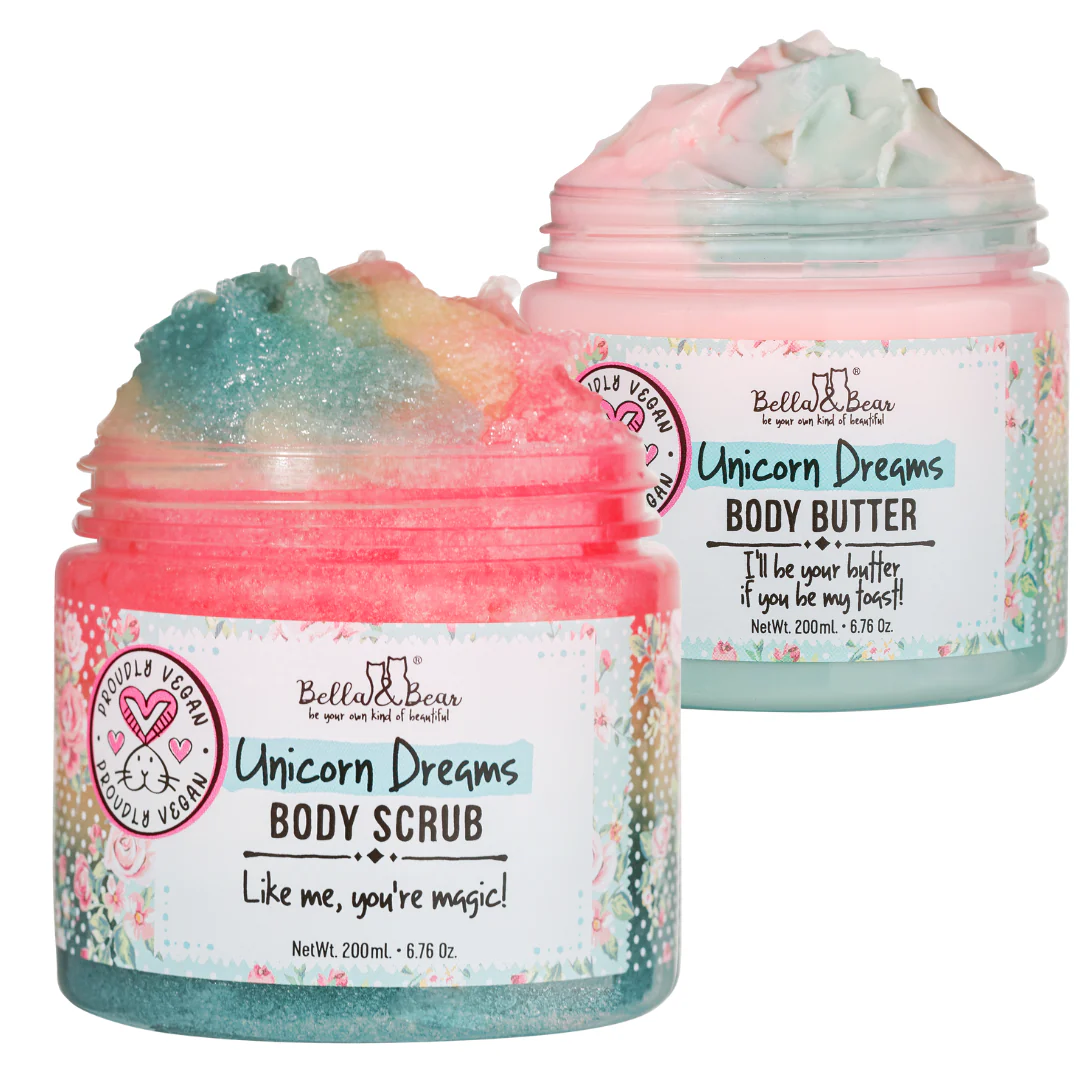 Unicorn Gift Set - 3-in-1 Body Scrub & Unicorn Body Butter - Image 4