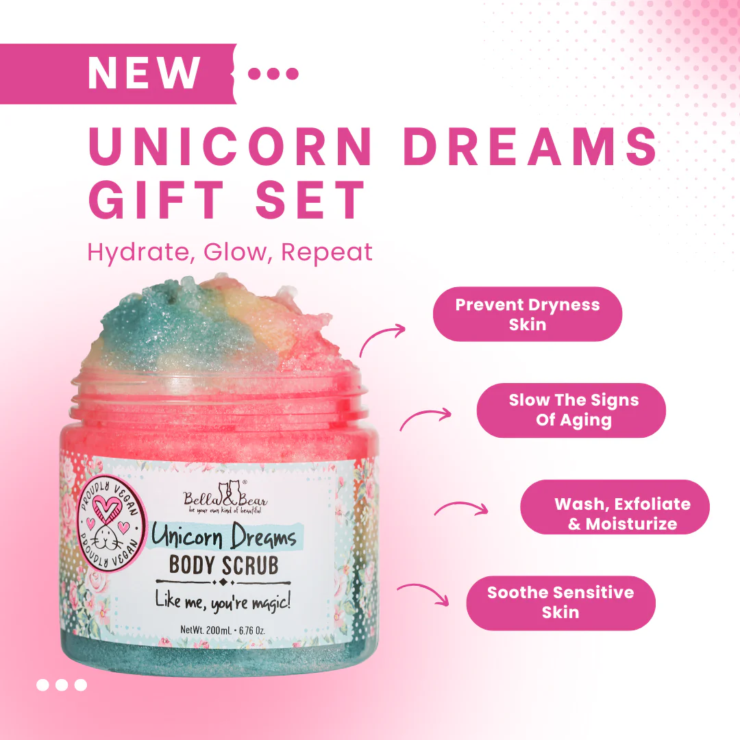 Unicorn Gift Set - 3-in-1 Body Scrub & Unicorn Body Butter - Image 5