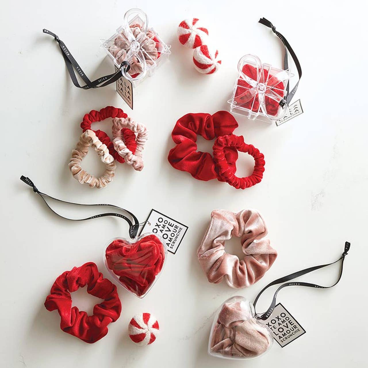 Bella Sleep + Spa - Large Scrunchie Heart Ornament - Blush - Image 4