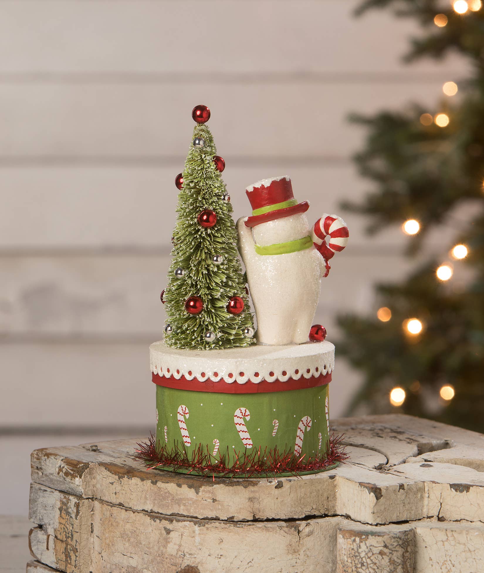 Bethany Lowe Designs - Happy Snowman on Box - Image 3