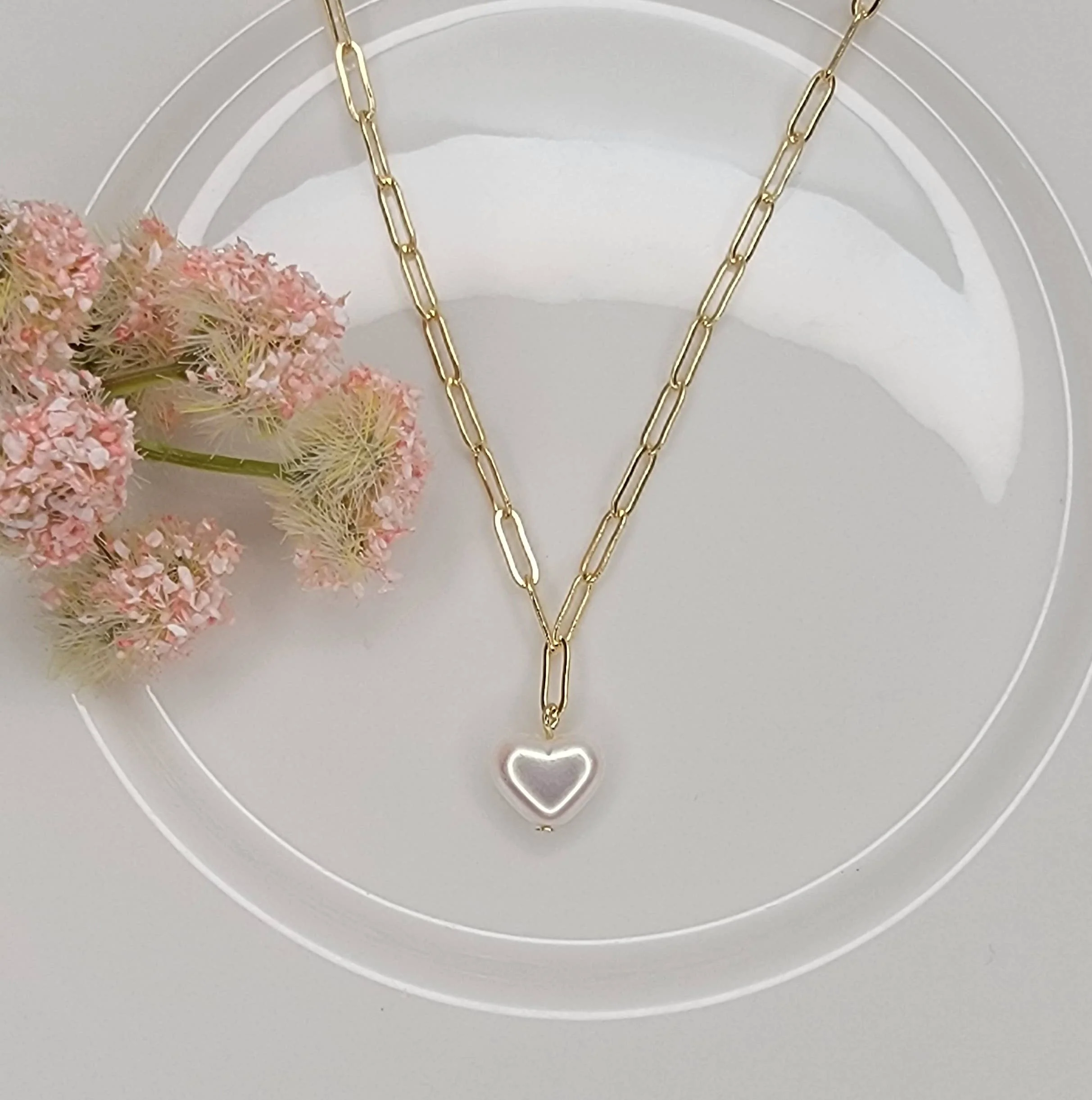 AURORA HEART PEARL NECKLACE - Image 2