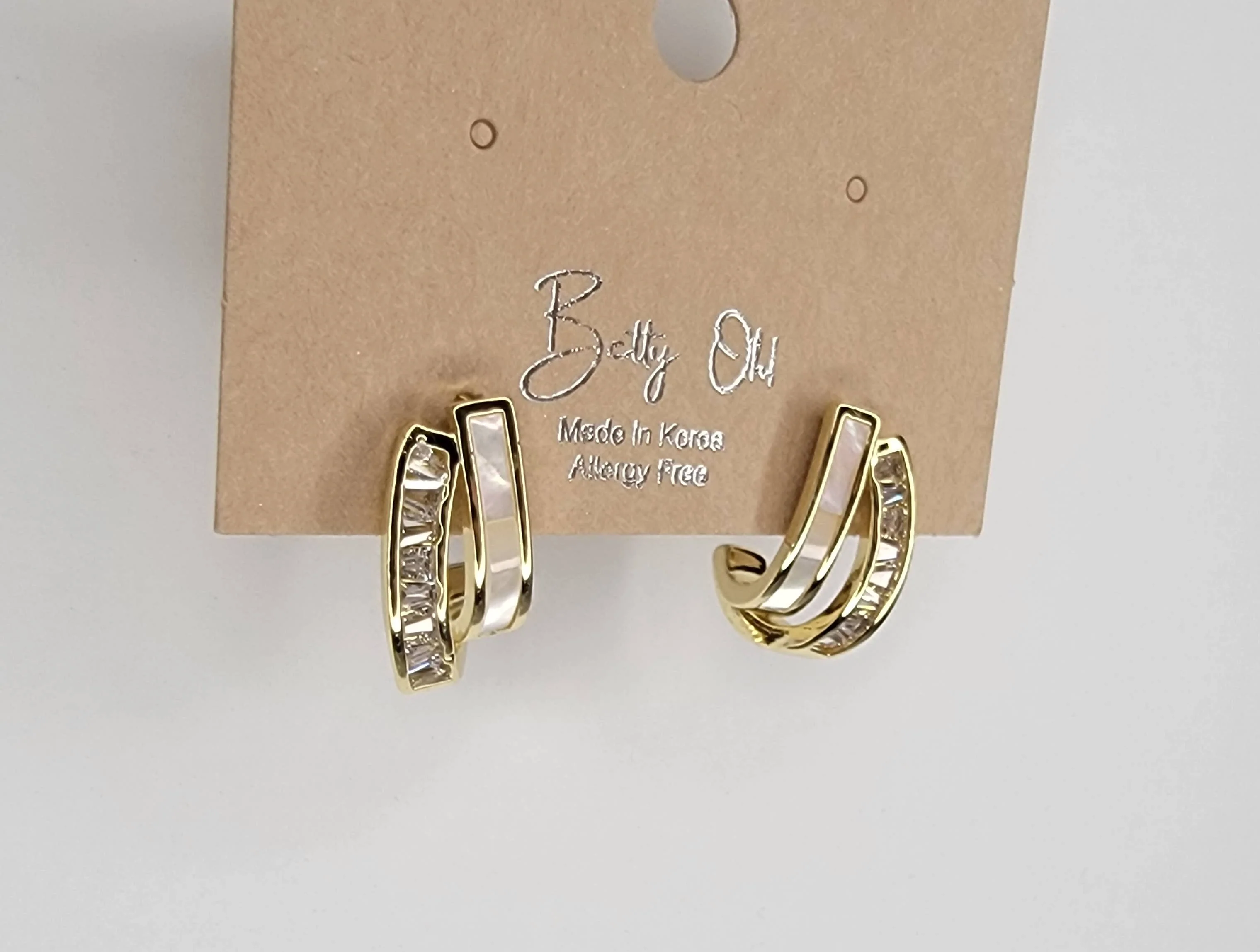 CZ DECO POST EARRINGS - Image 2