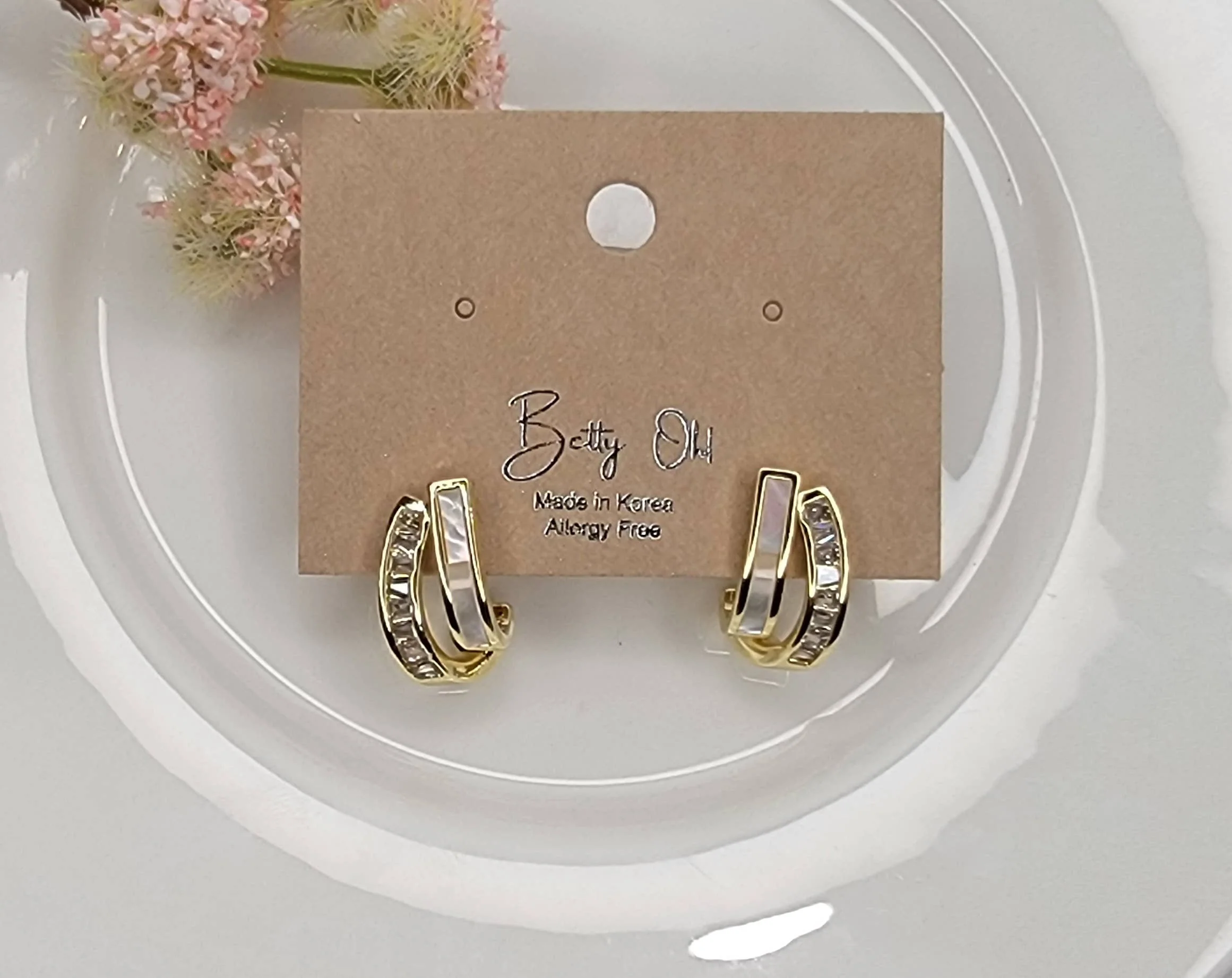 CZ DECO POST EARRINGS - Image 3