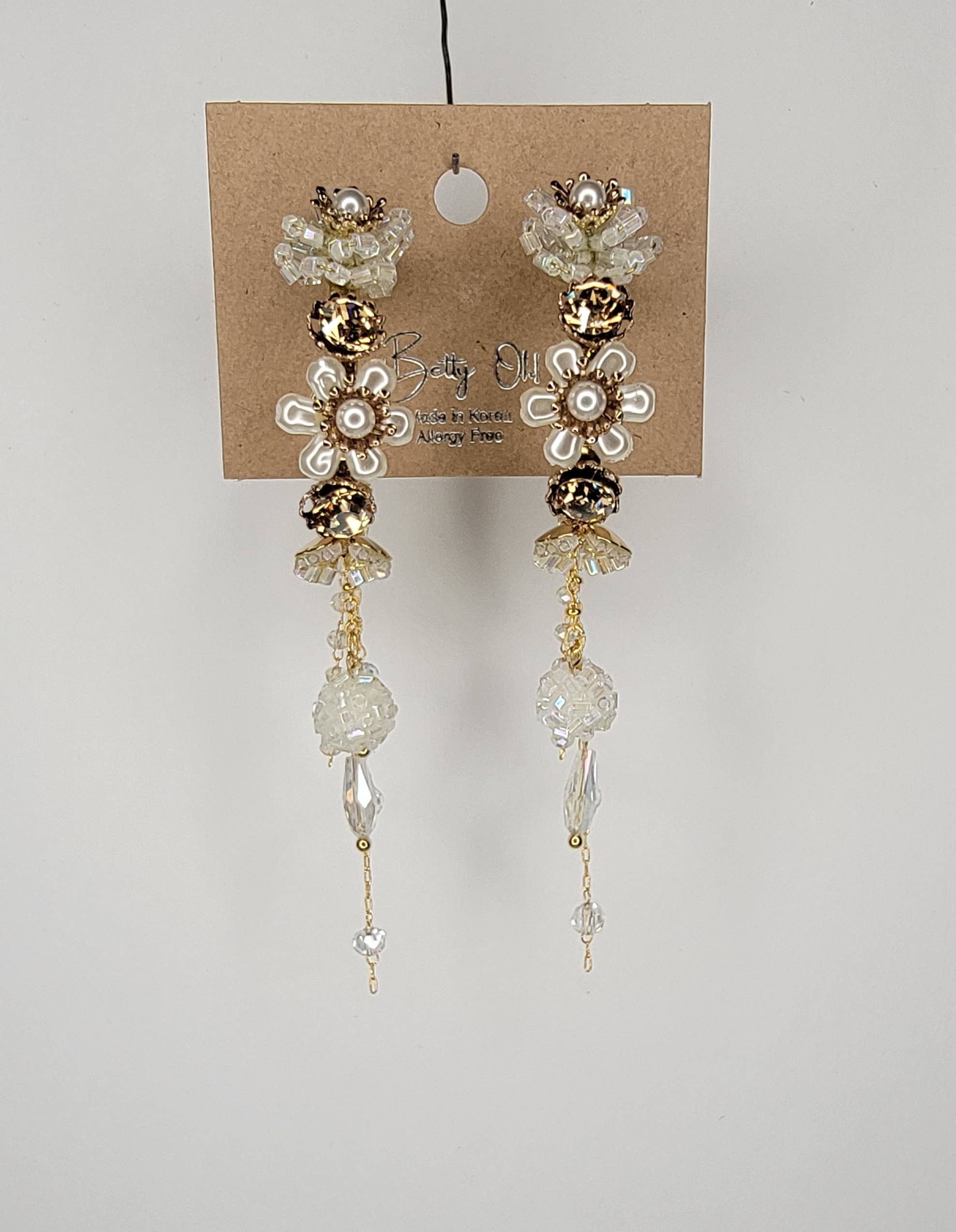 Handmade Fancy Hoop Earrings w/ Swarovski elements - Image 12