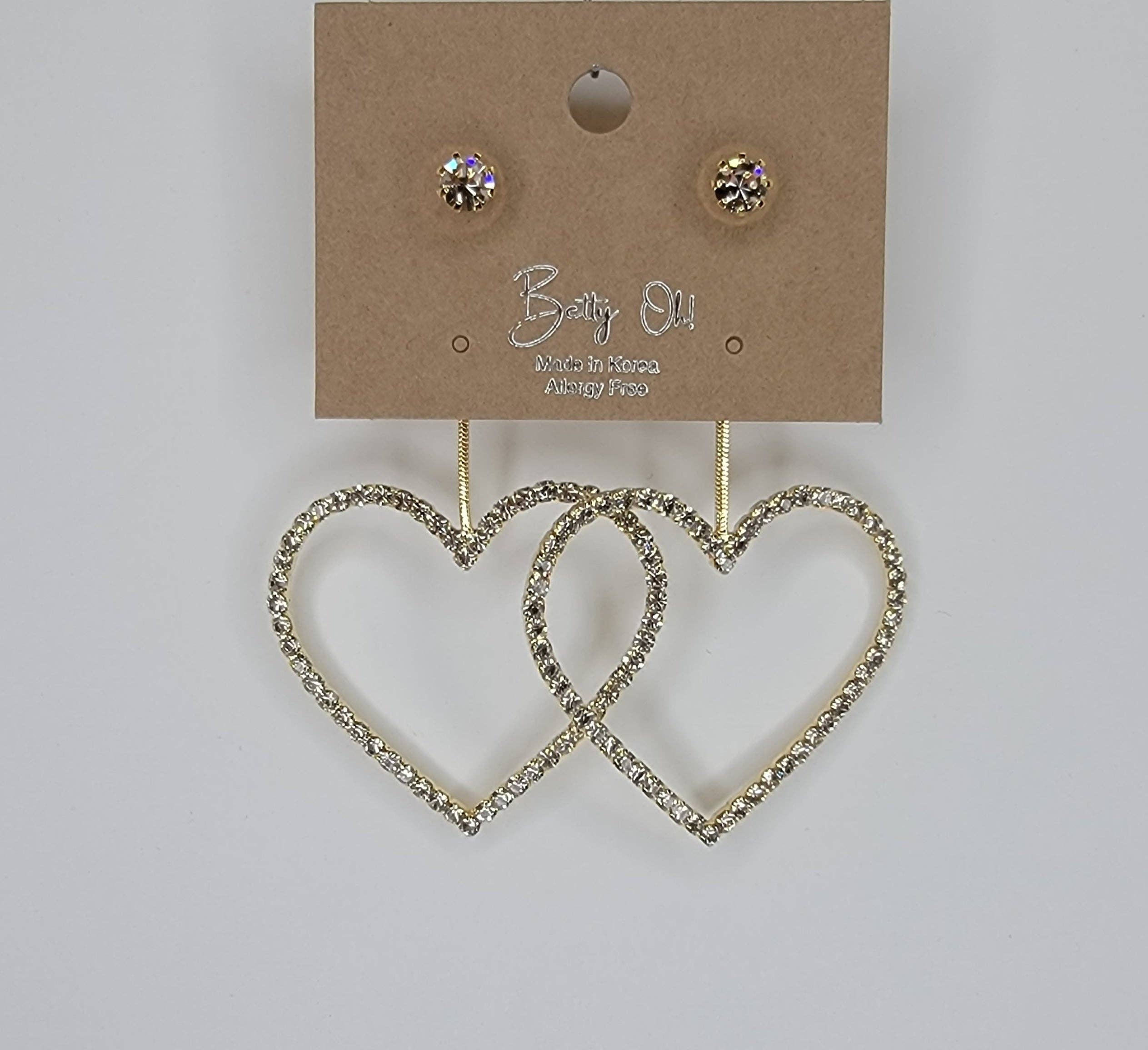 Heart Shape Dangle Earring - Image 2