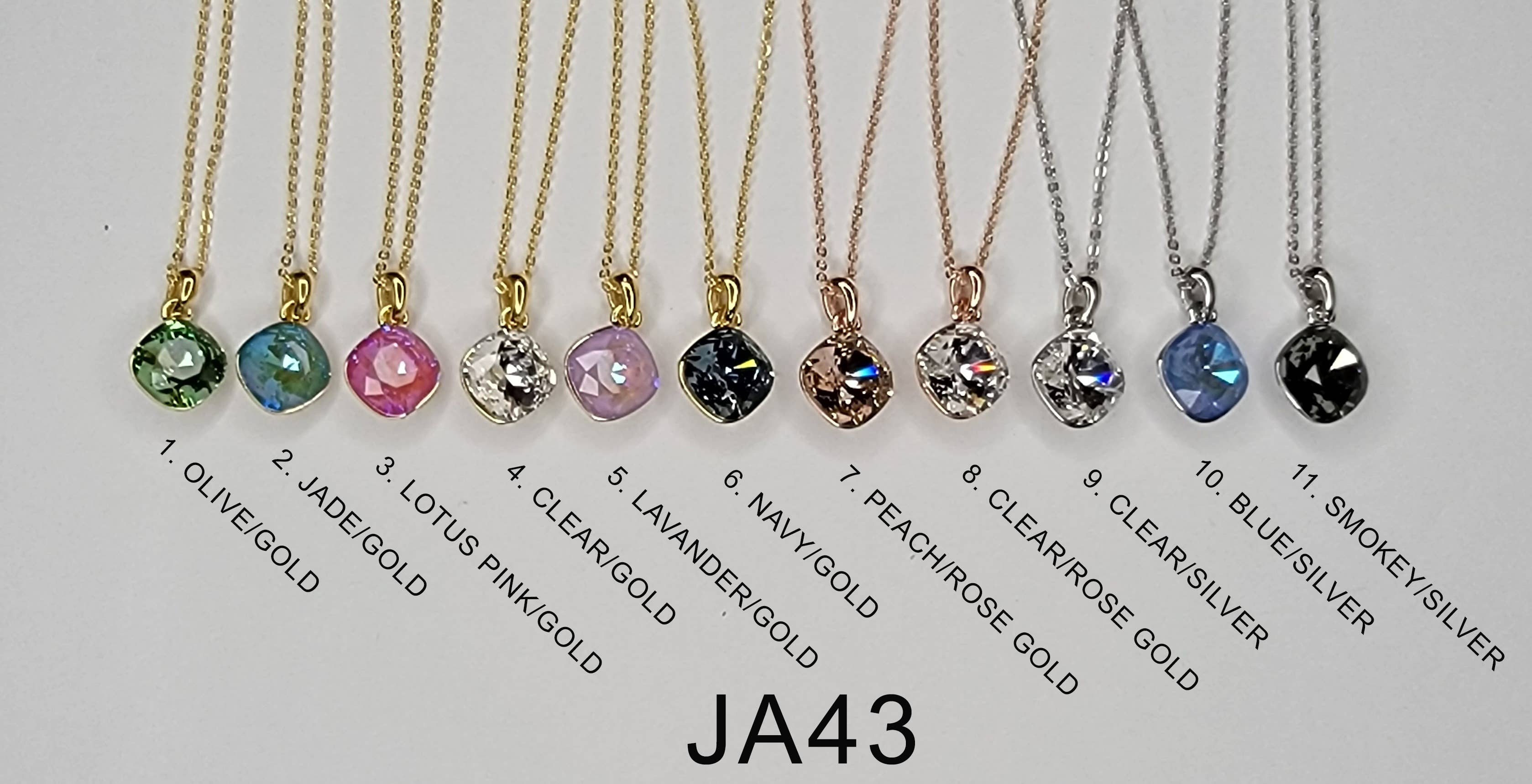 SWAROVSKI CRYSTAL CHARM NECKLACE