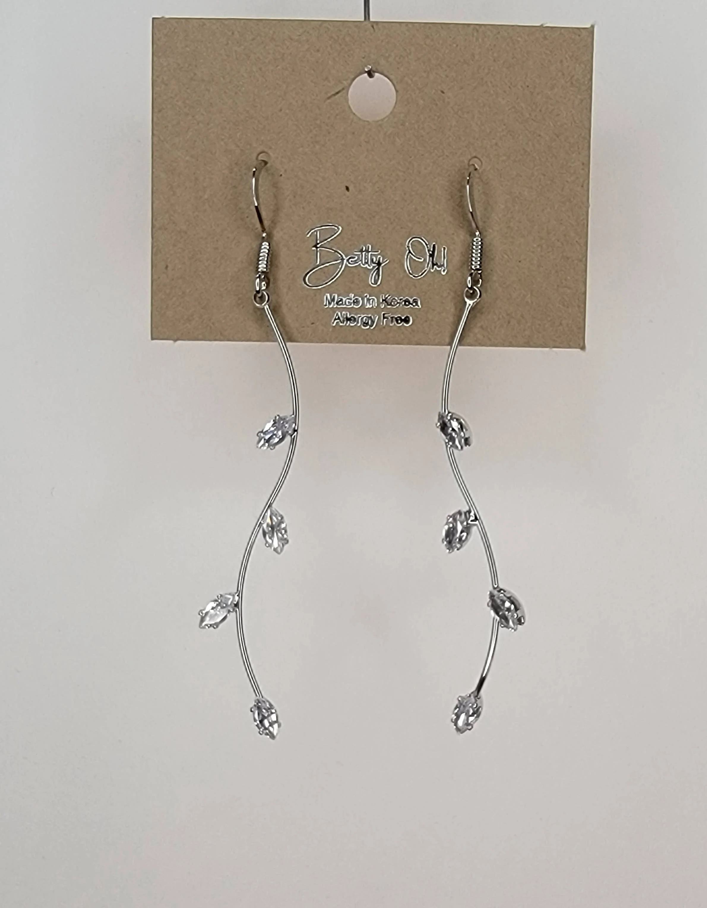 VINE SHAPE DANGLE EARRINGS - Image 3