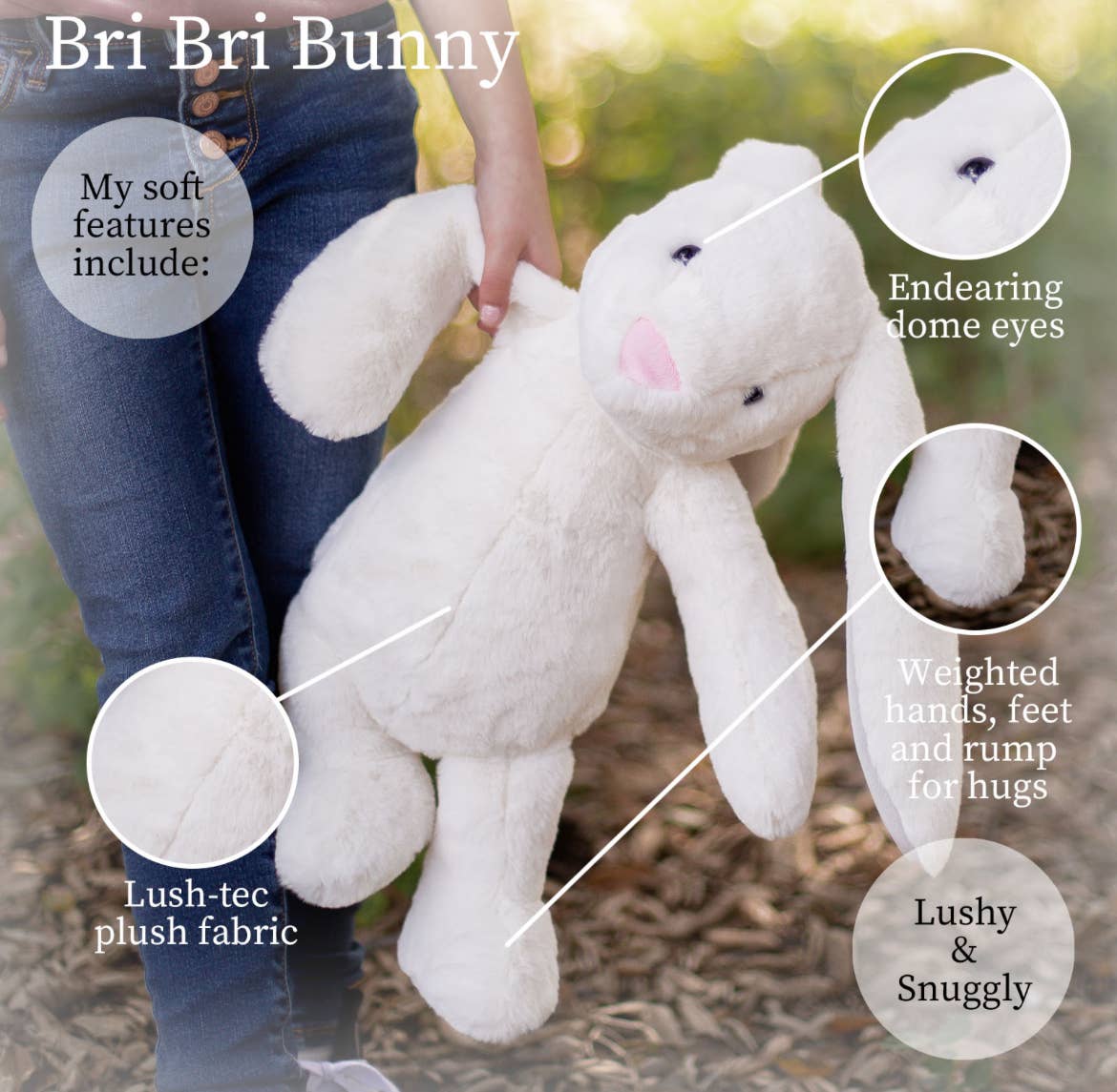 Worlds Softest Cream Bunny 16" - Image 3