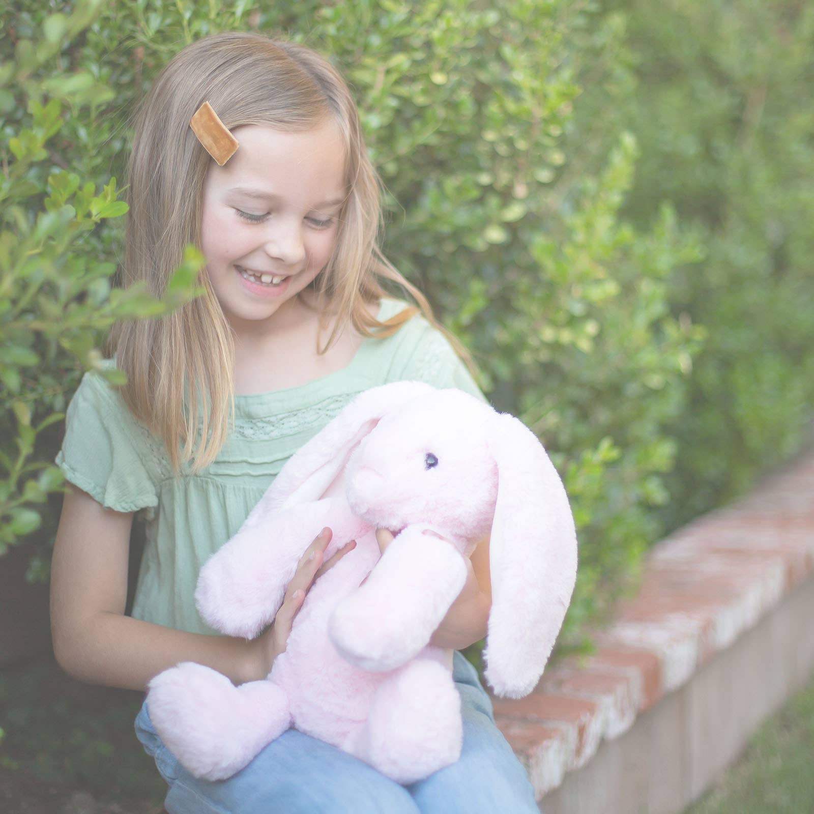16 in - Pink Plush Bunny