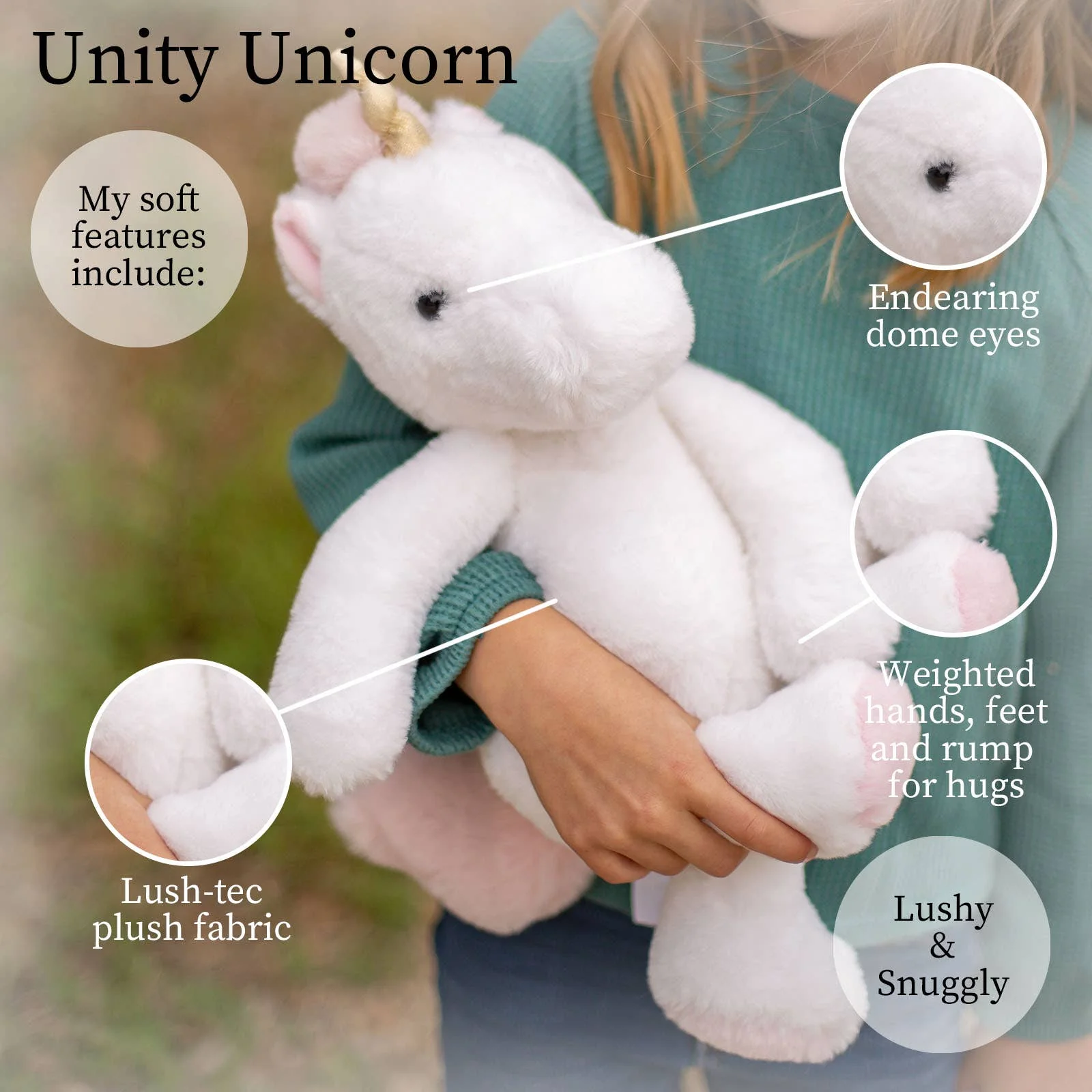 16 in - Unity White Unicorn - Image 3