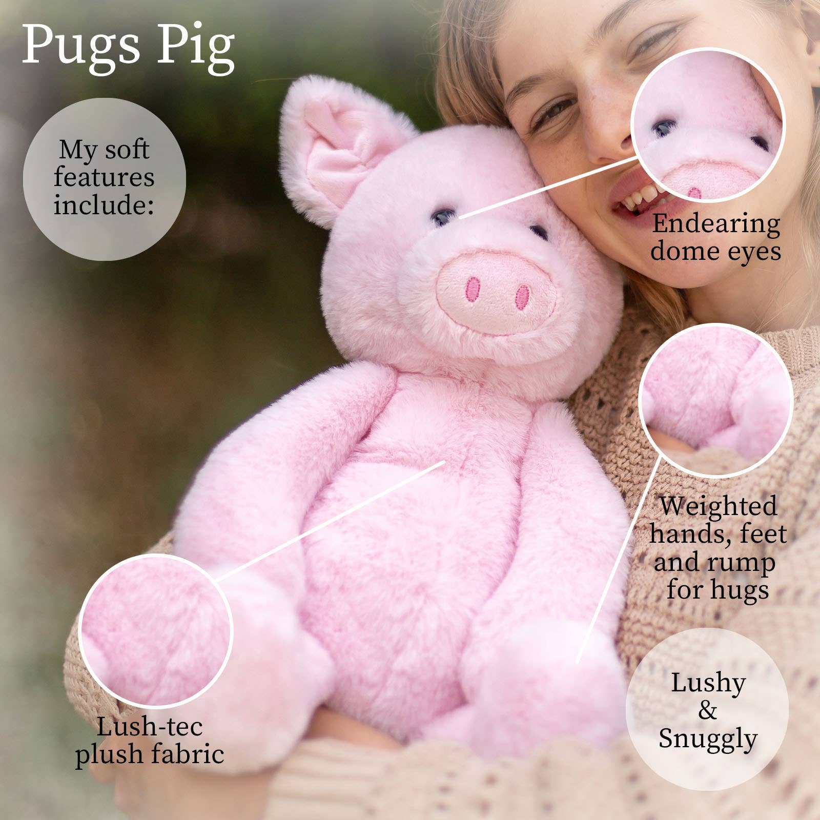 Pugs Pig Lg/16" - Image 3