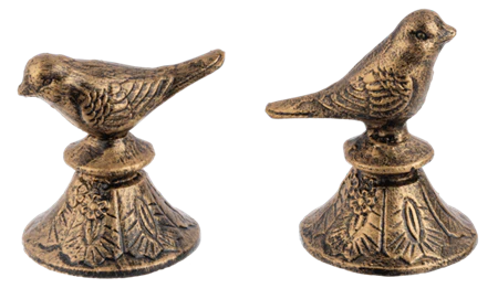 Bird on Pedestal Bookend (2pc)