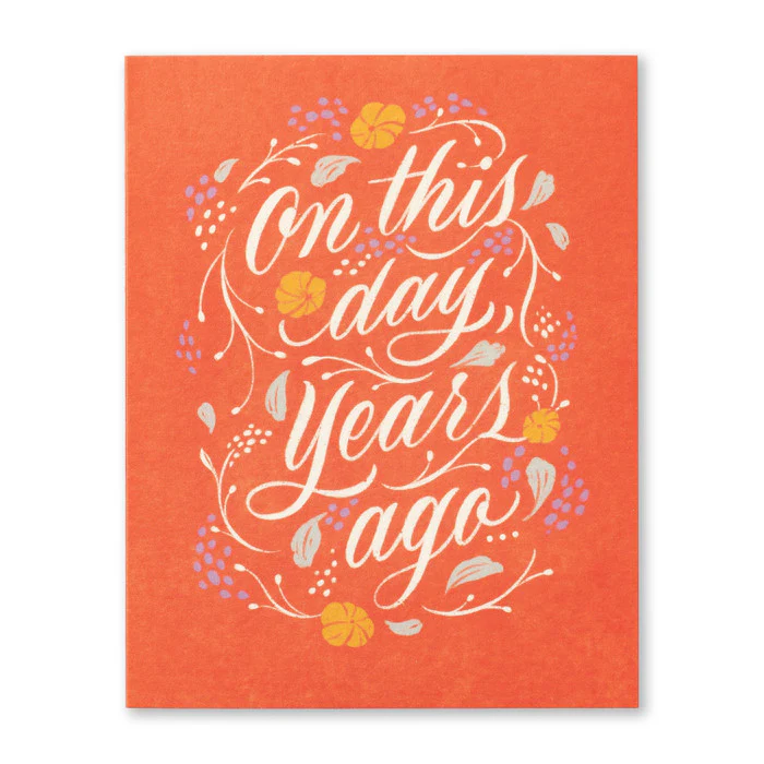 Birthday Card-On This Day Years Ago
