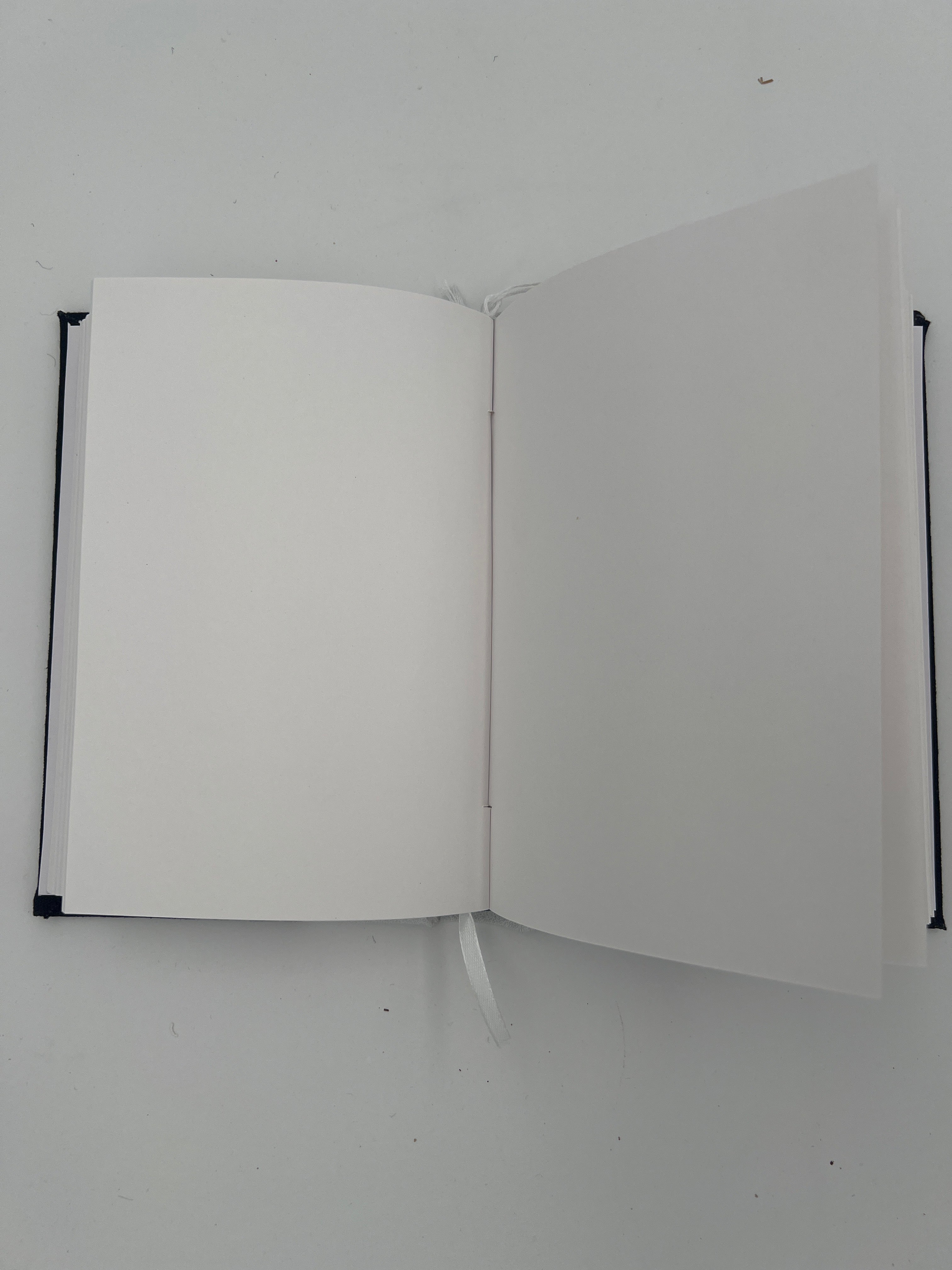 Black Cotton Journals w/White Leather Spine - Image 2